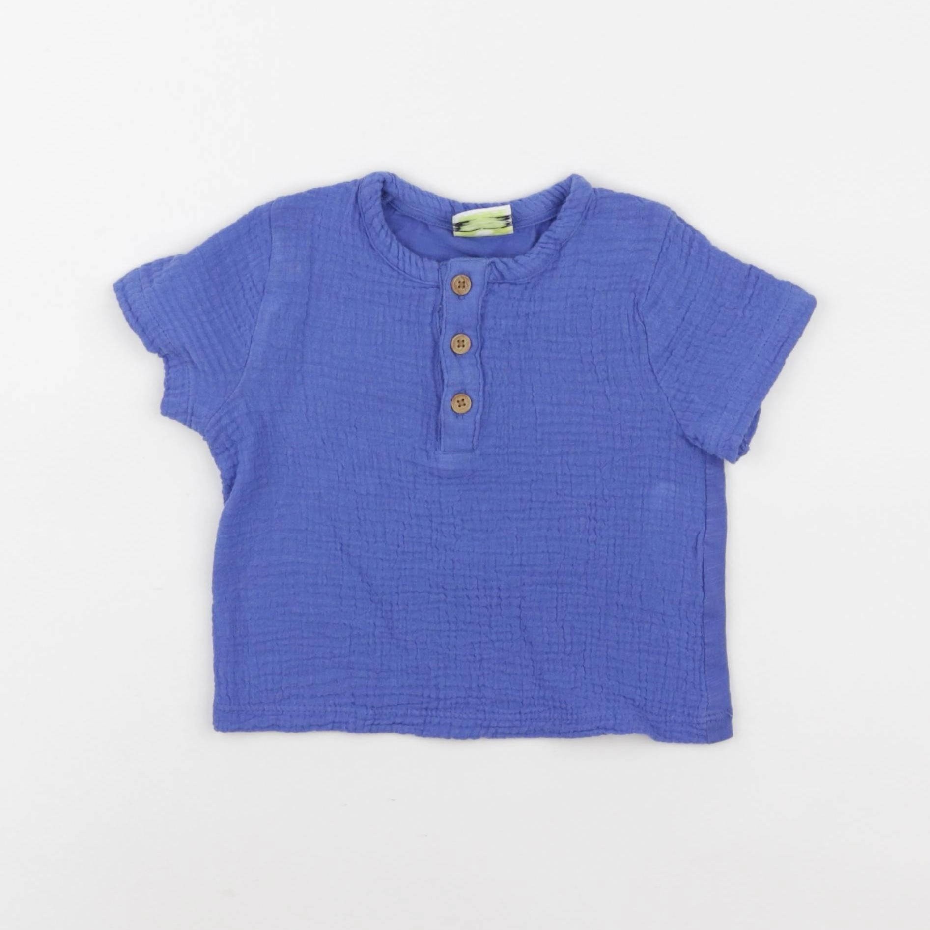 Tape à l'oeil - chemise bleu - 9 mois