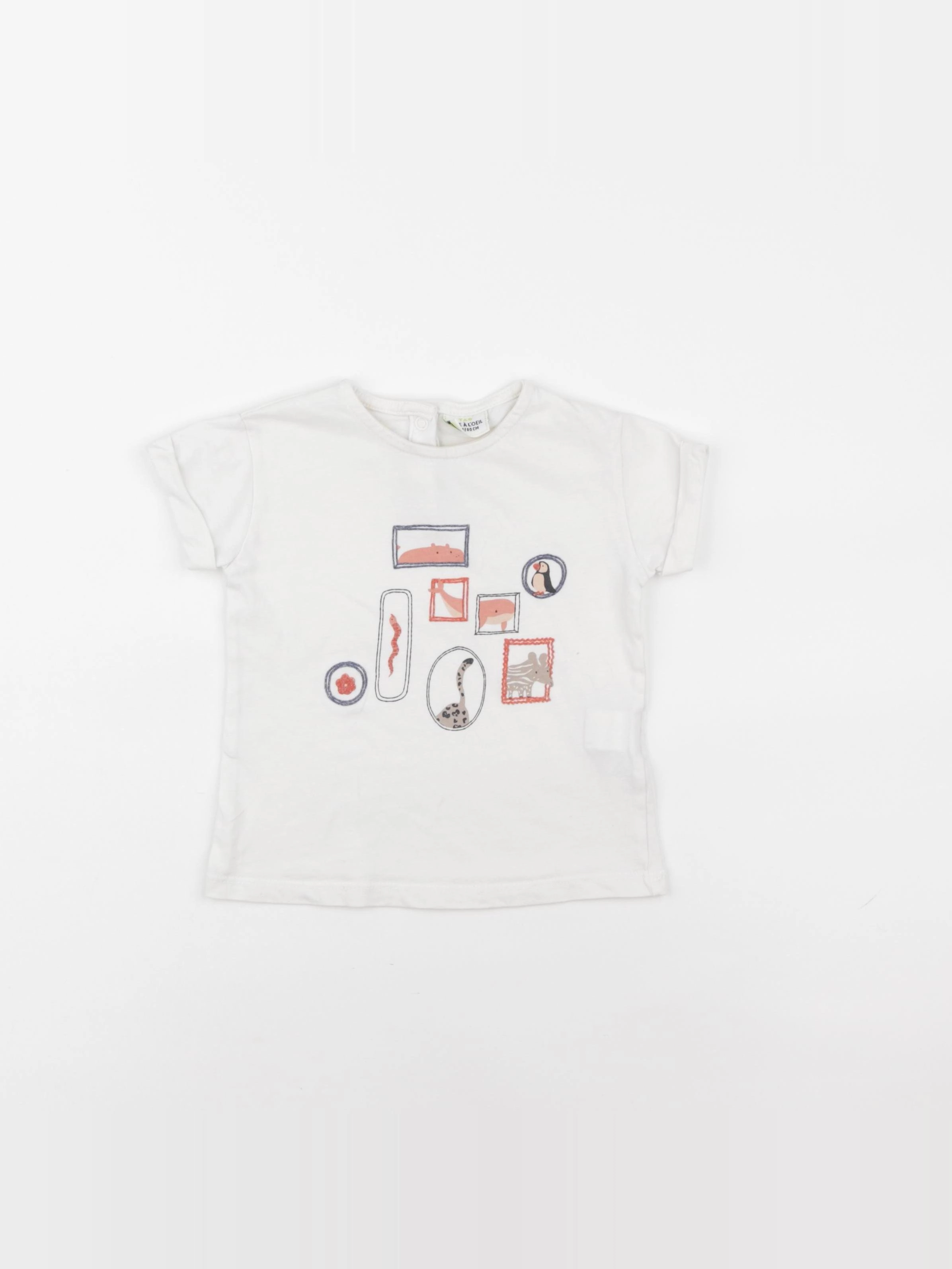 Tape à l'oeil - tee-shirt blanc - 18 mois