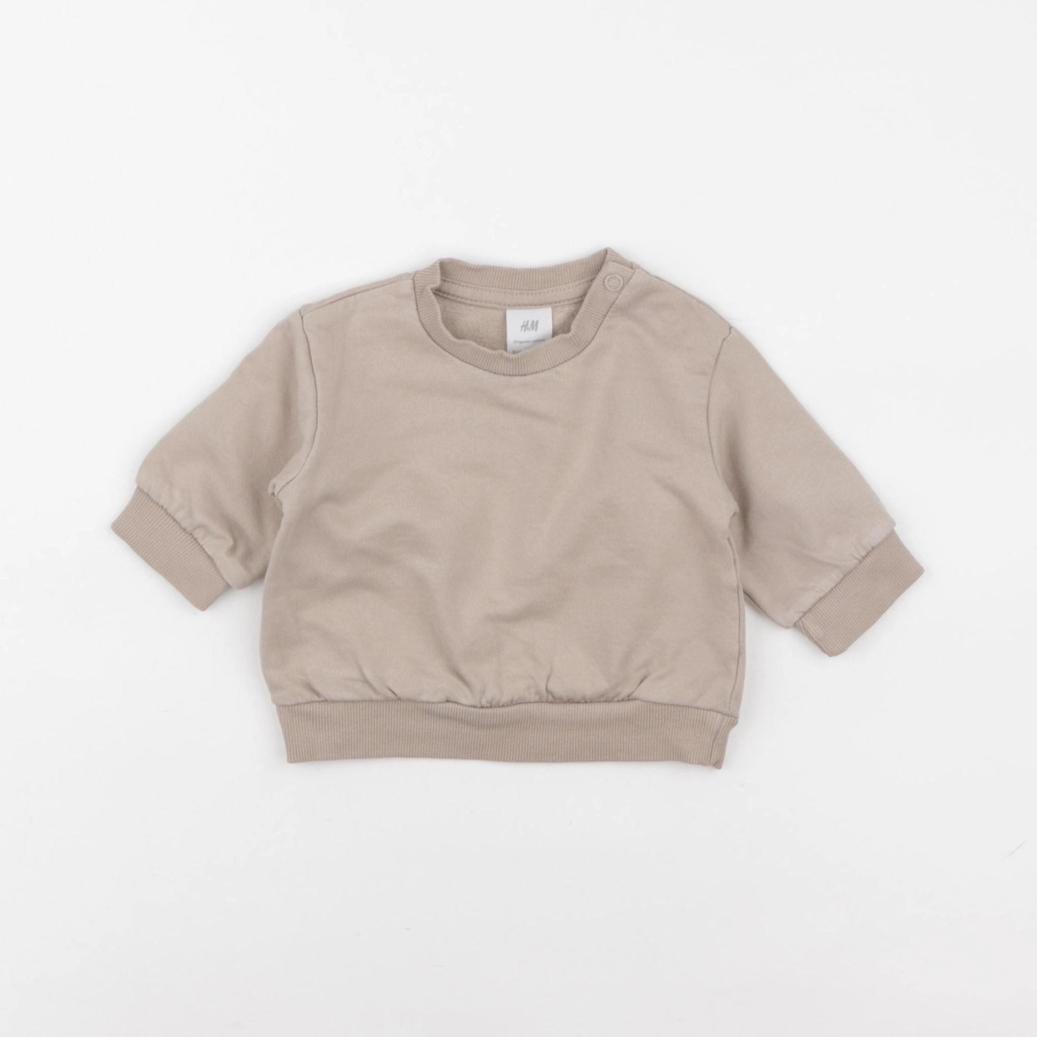 H&M - sweat marron - 1 mois