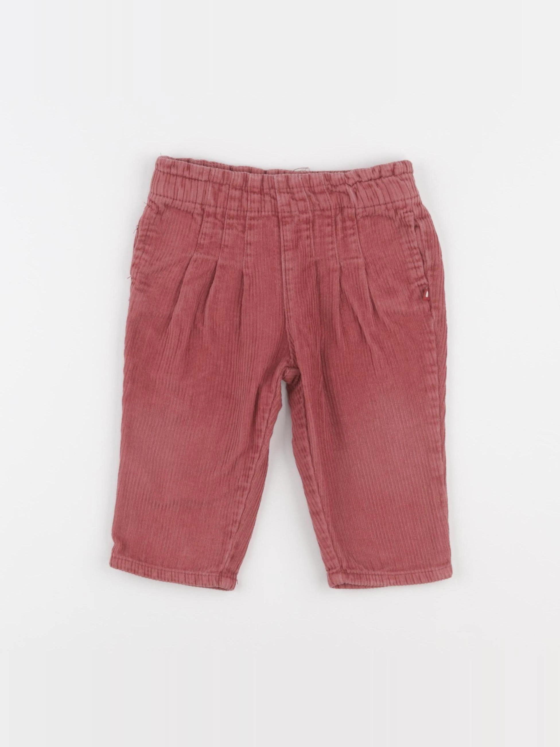 Boutchou - pantalon rouge - 9 mois