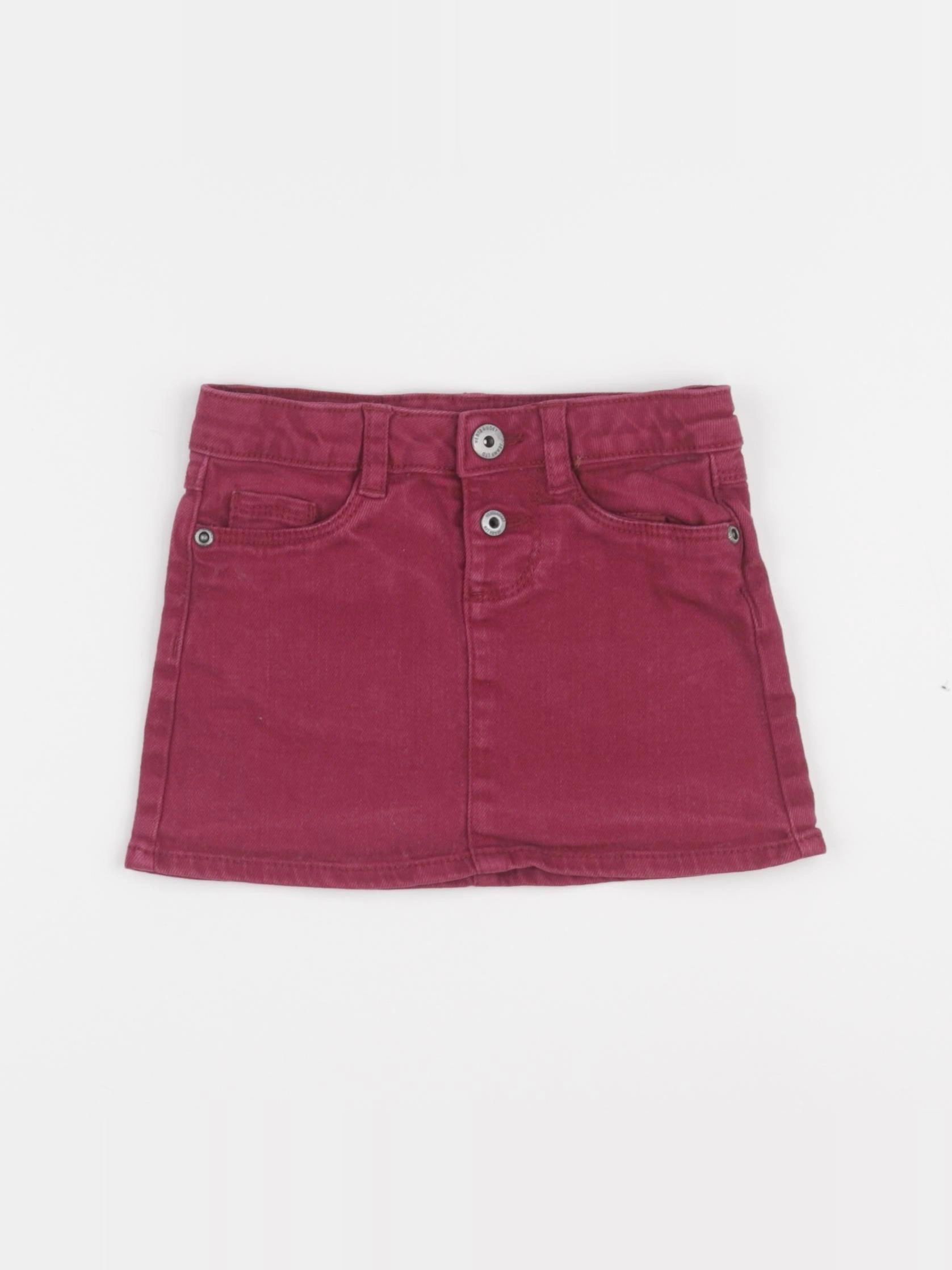 Vertbaudet - jupe rouge - 2 ans