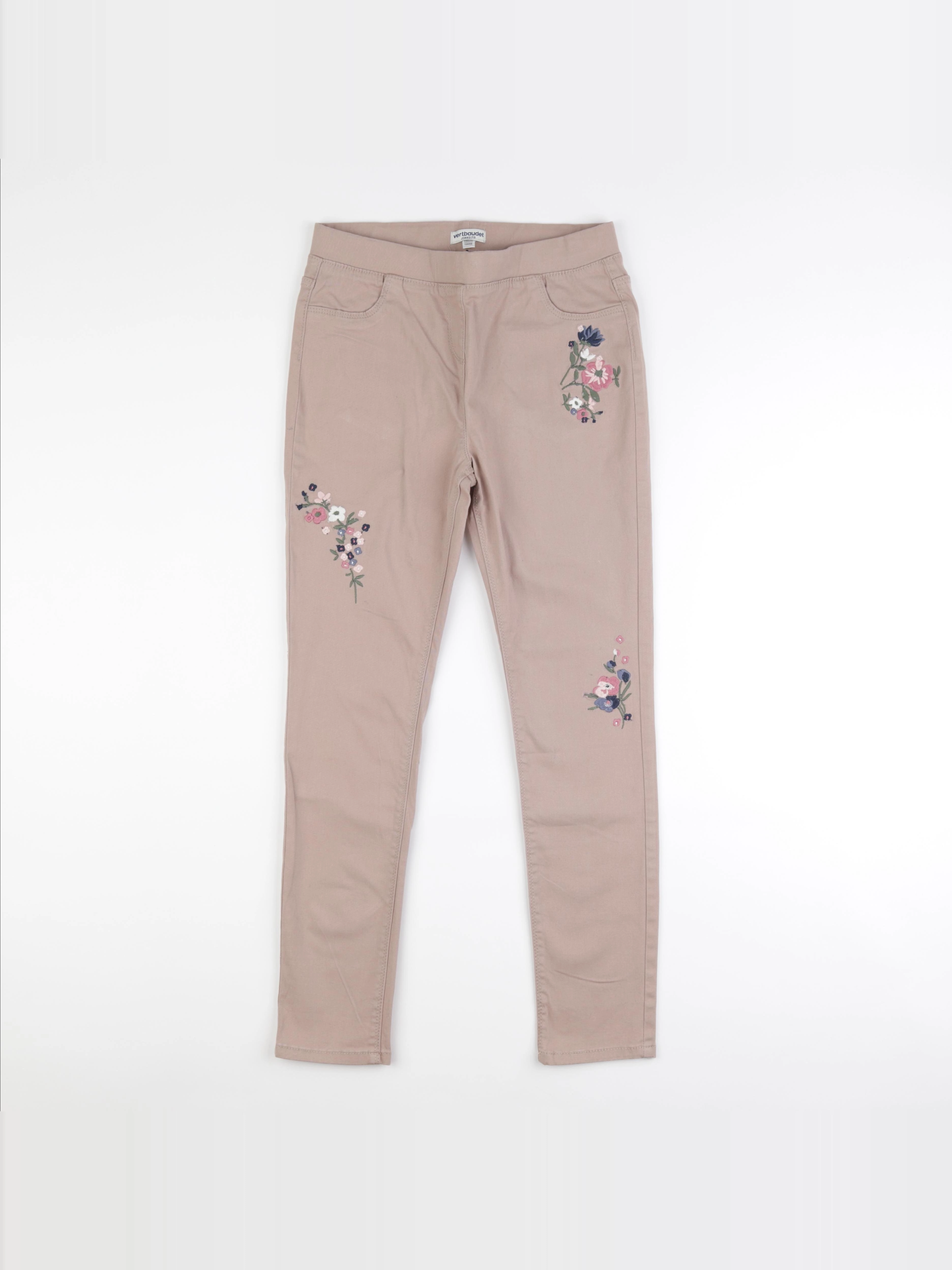 Vertbaudet - jegging beige - 12 ans