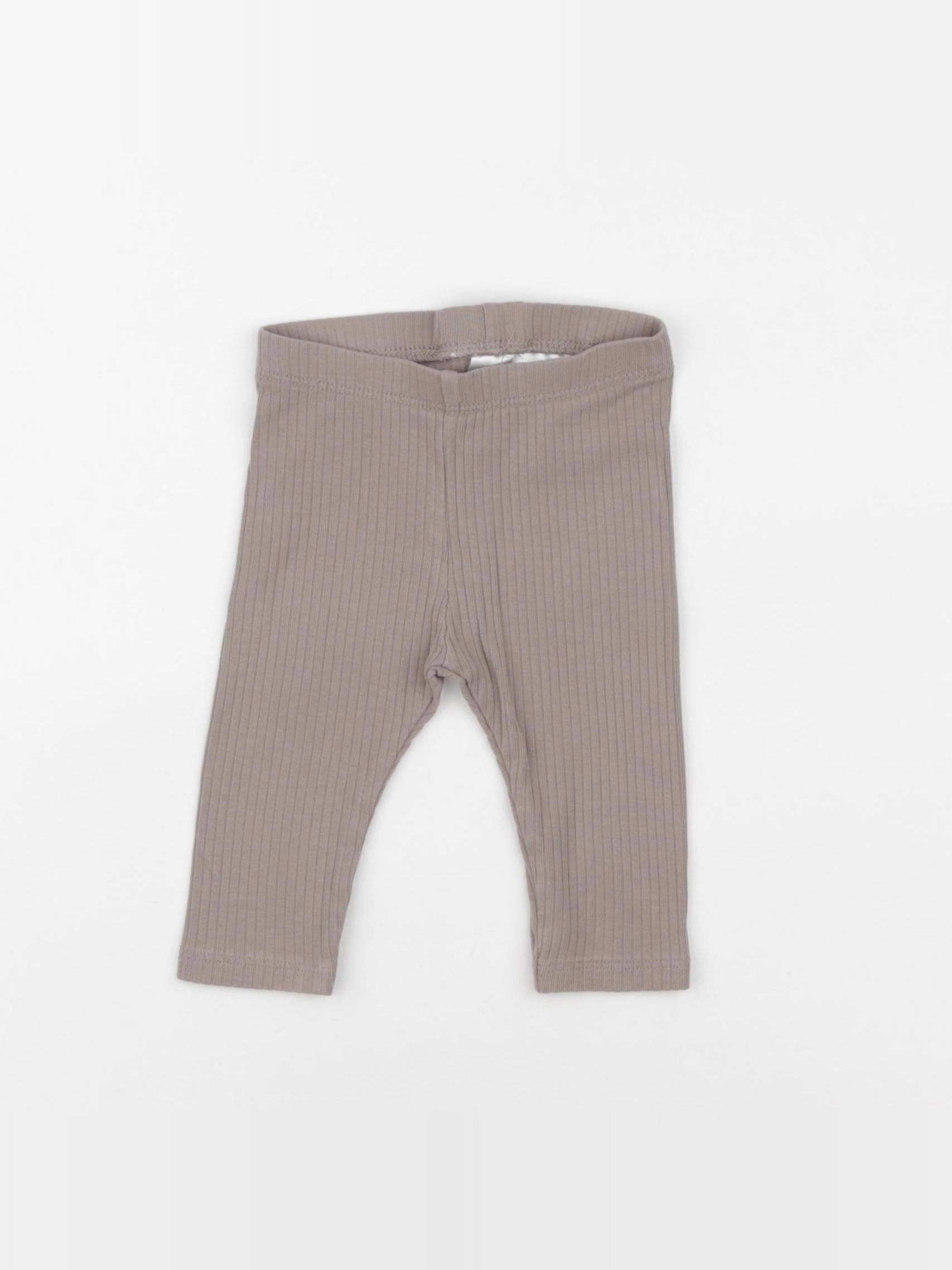 H&M - legging marron - 3/6 mois
