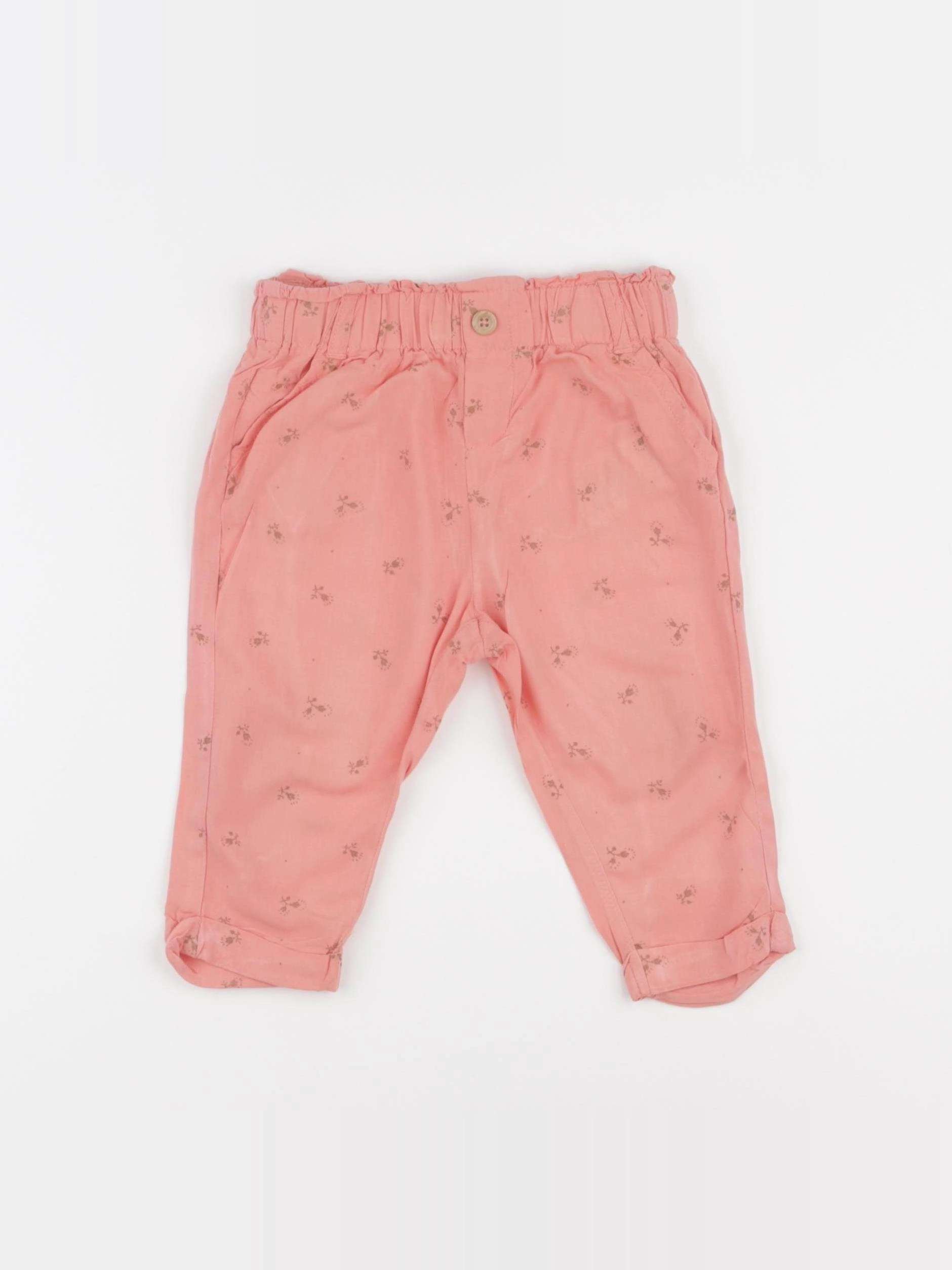 Vertbaudet - pantalon rose - 12 mois