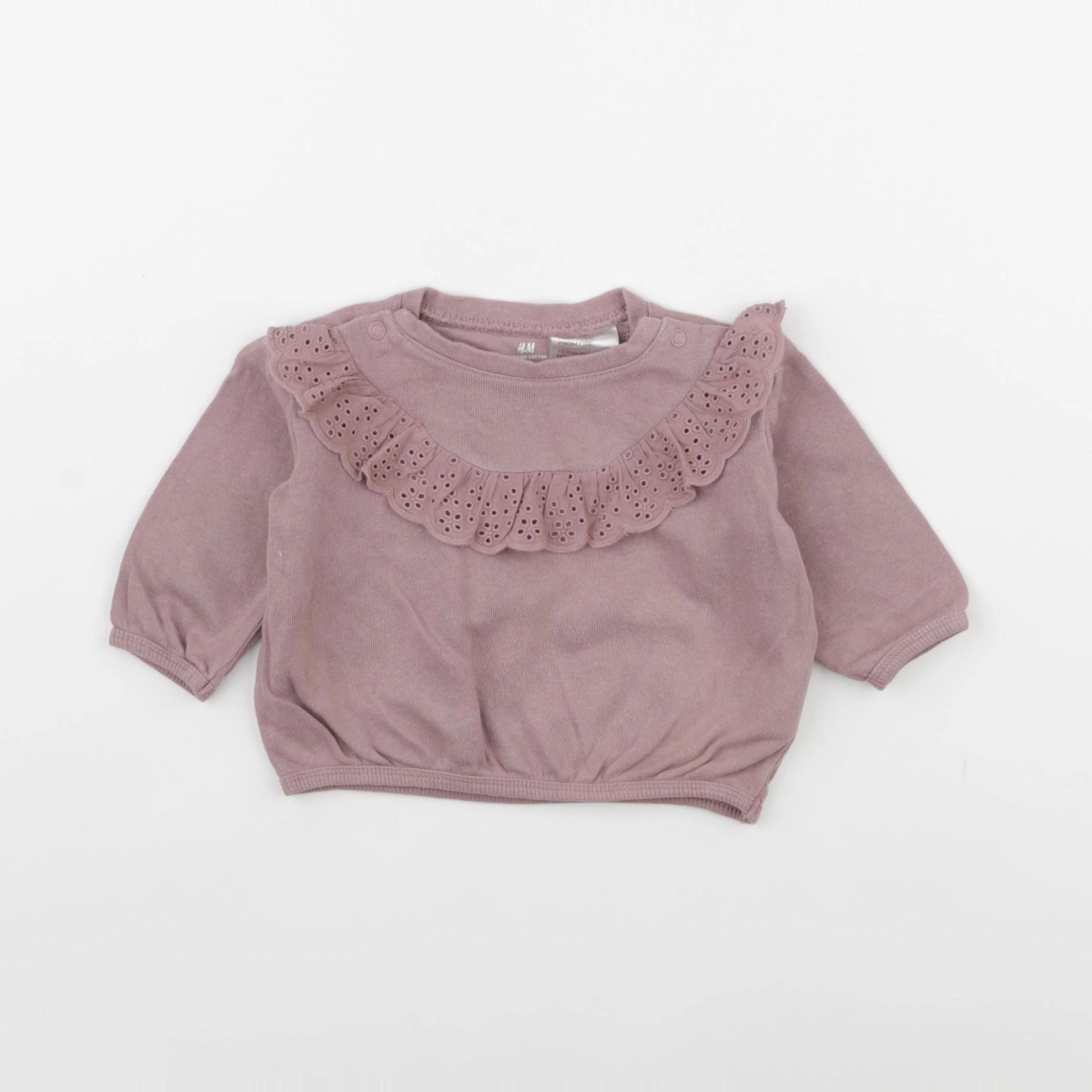 H&M - pull violet - 3 mois