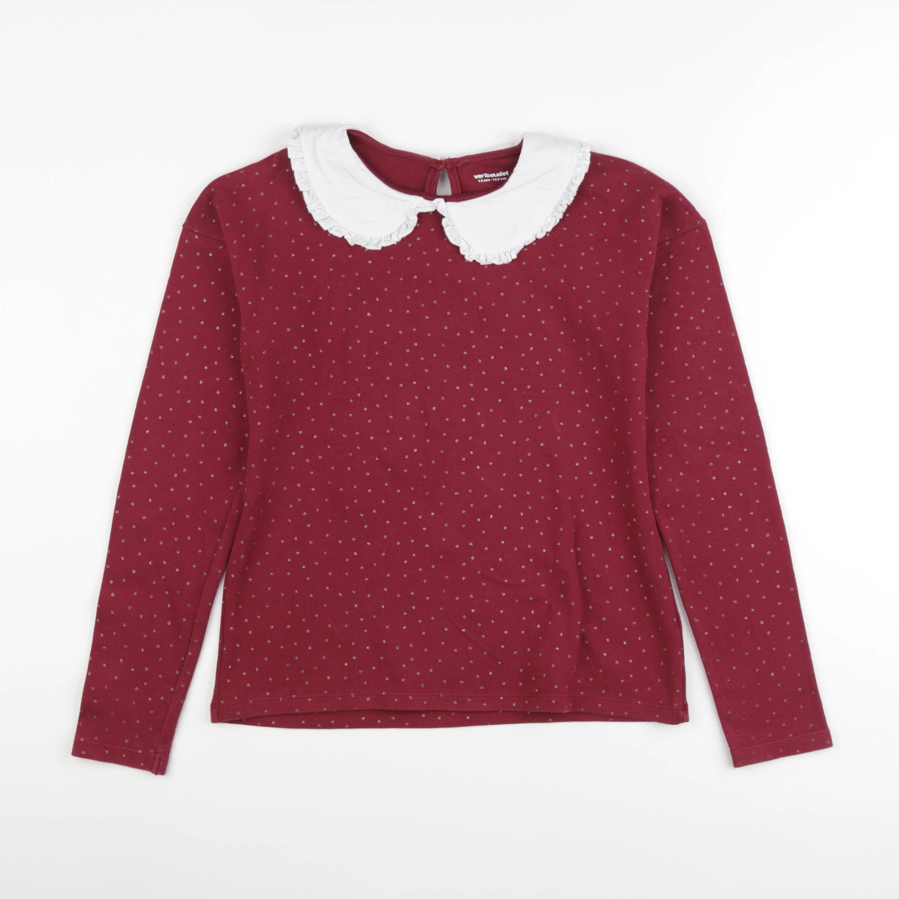 Vertbaudet - sweat rouge - 12 ans
