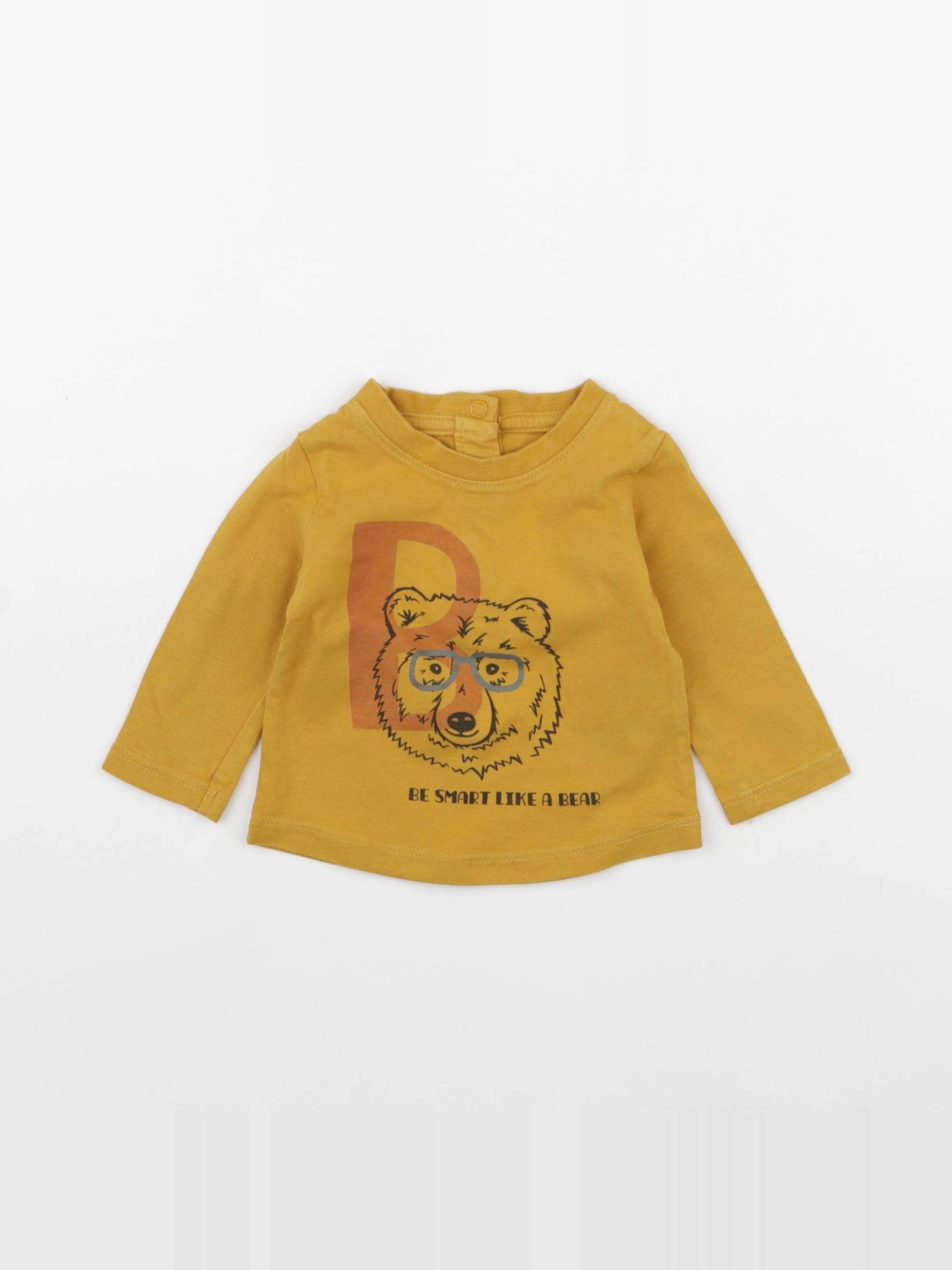 La Redoute - tee-shirt jaune - 3 mois