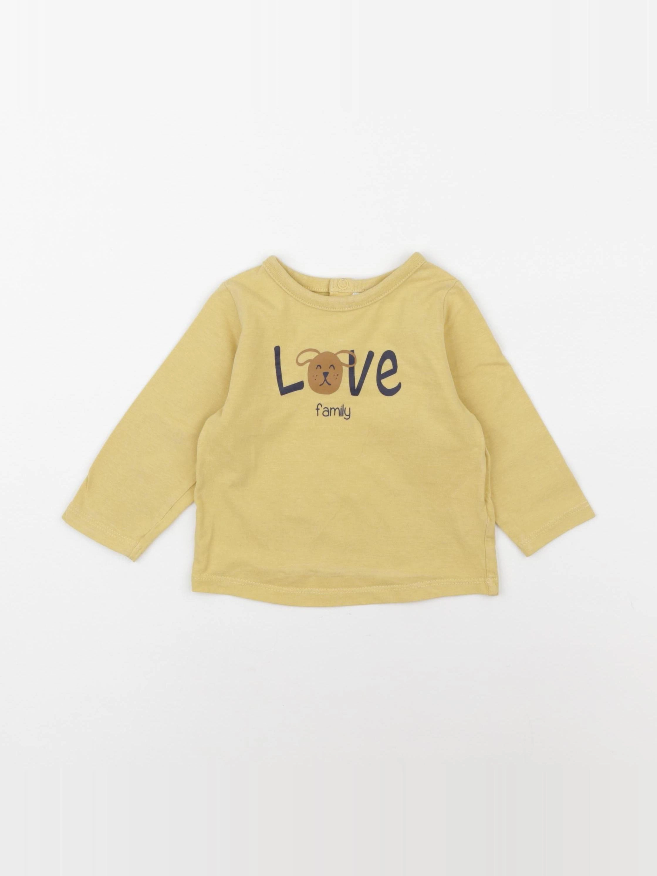 Tape à l'oeil - tee-shirt jaune - 9 mois