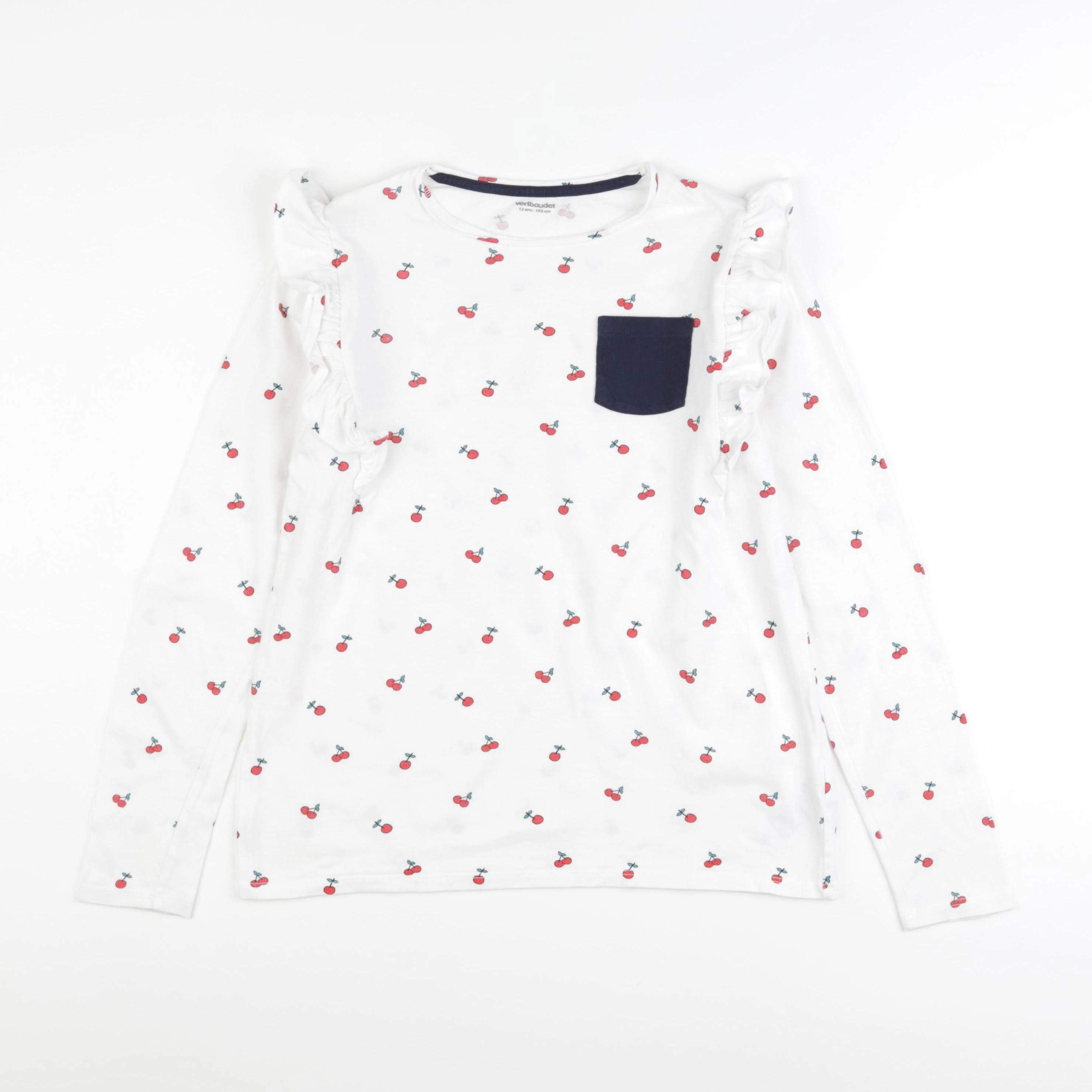 Vertbaudet - tee-shirt blanc - 12 ans