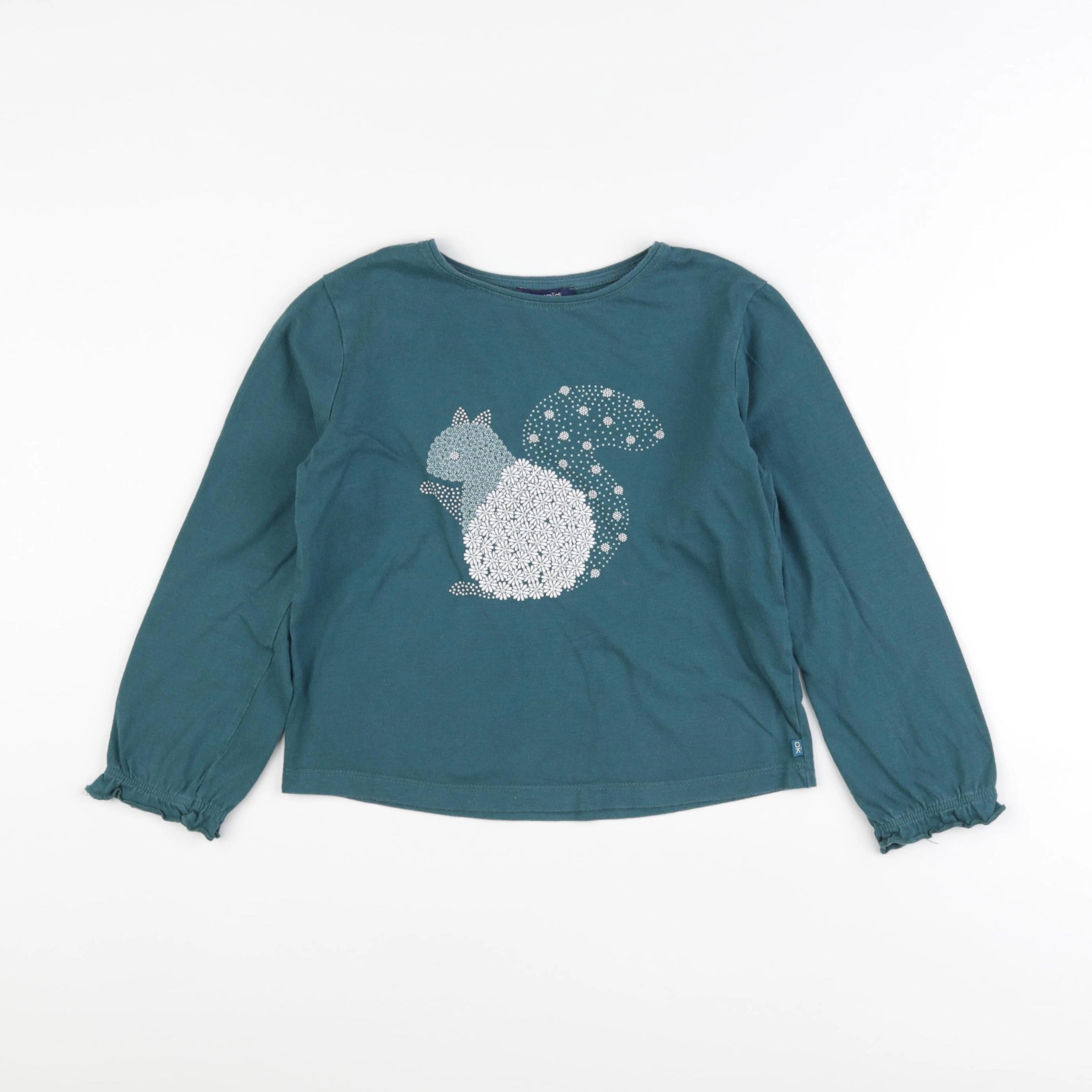 Okaidi - tee-shirt vert - 8 ans