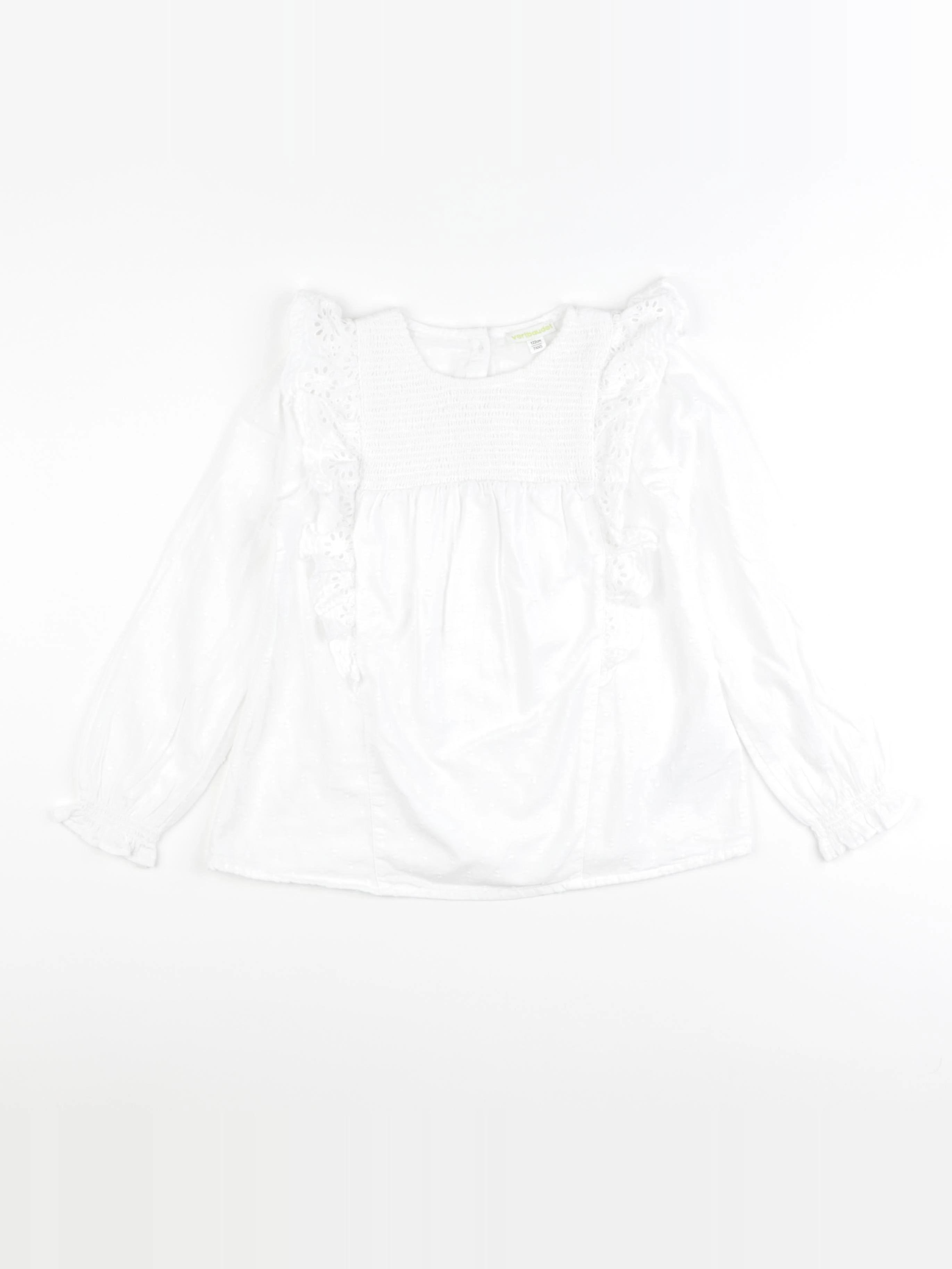 Vertbaudet - blouse blanc - 7 ans