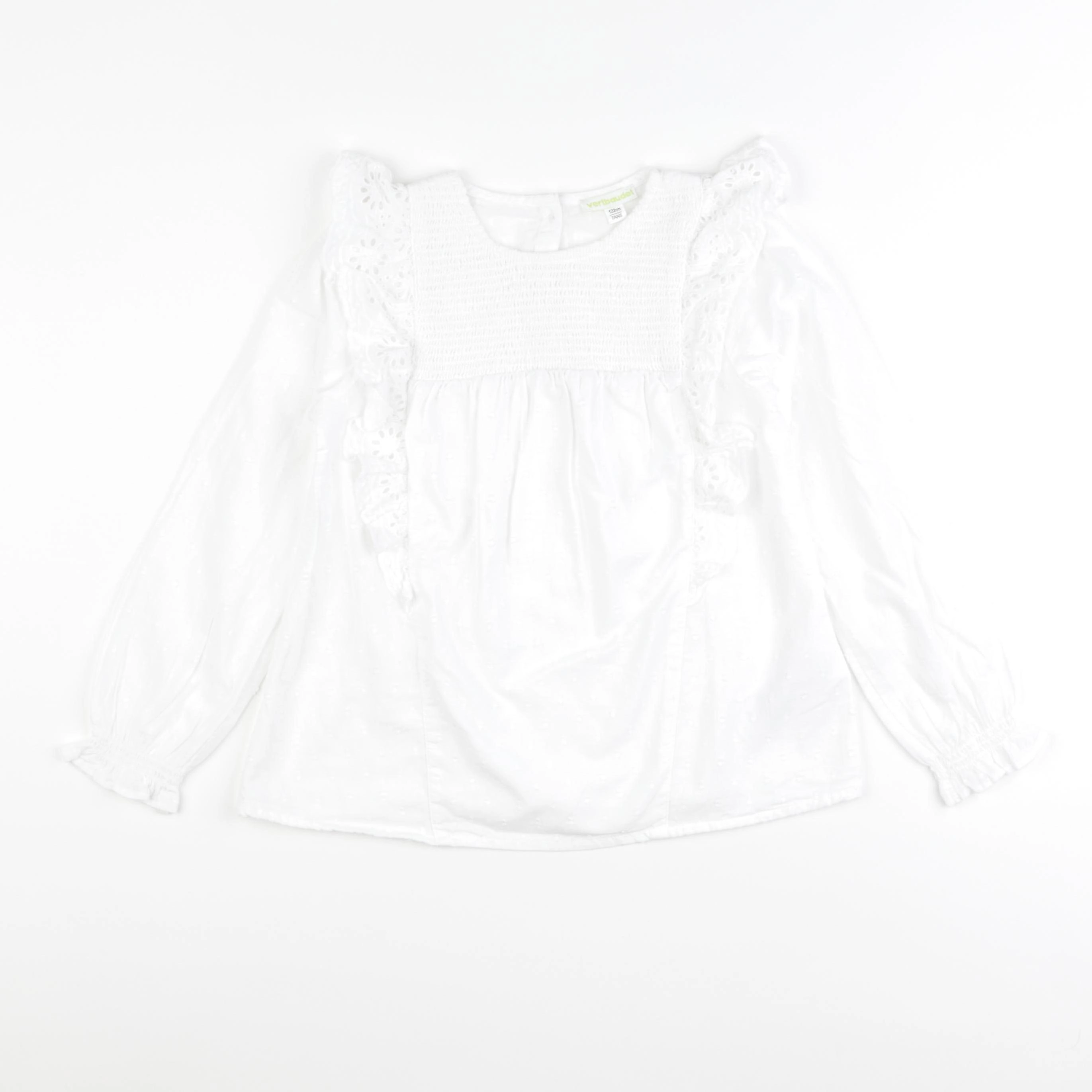 Vertbaudet - blouse blanc - 7 ans
