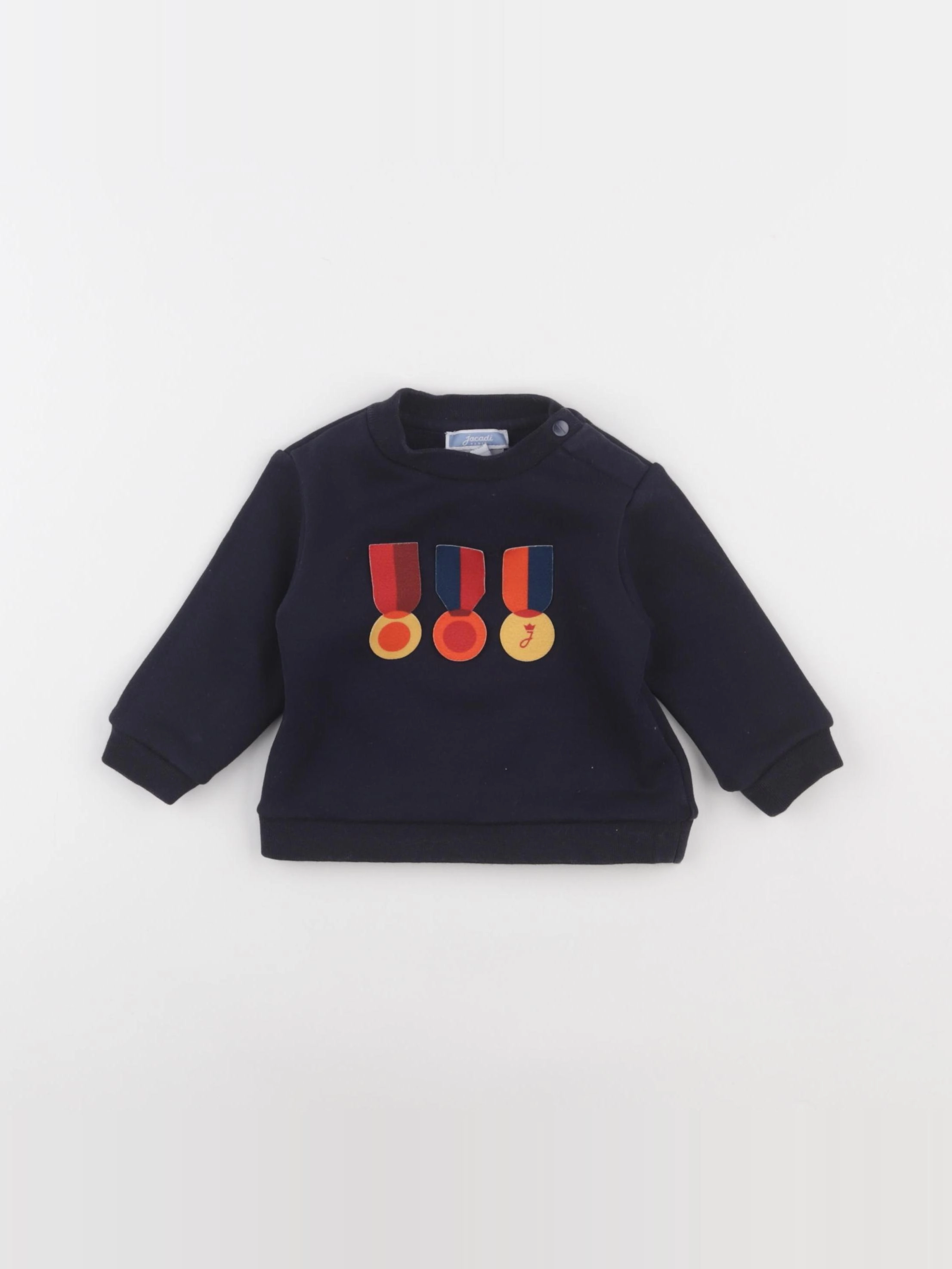 Jacadi - sweat bleu - 6 mois