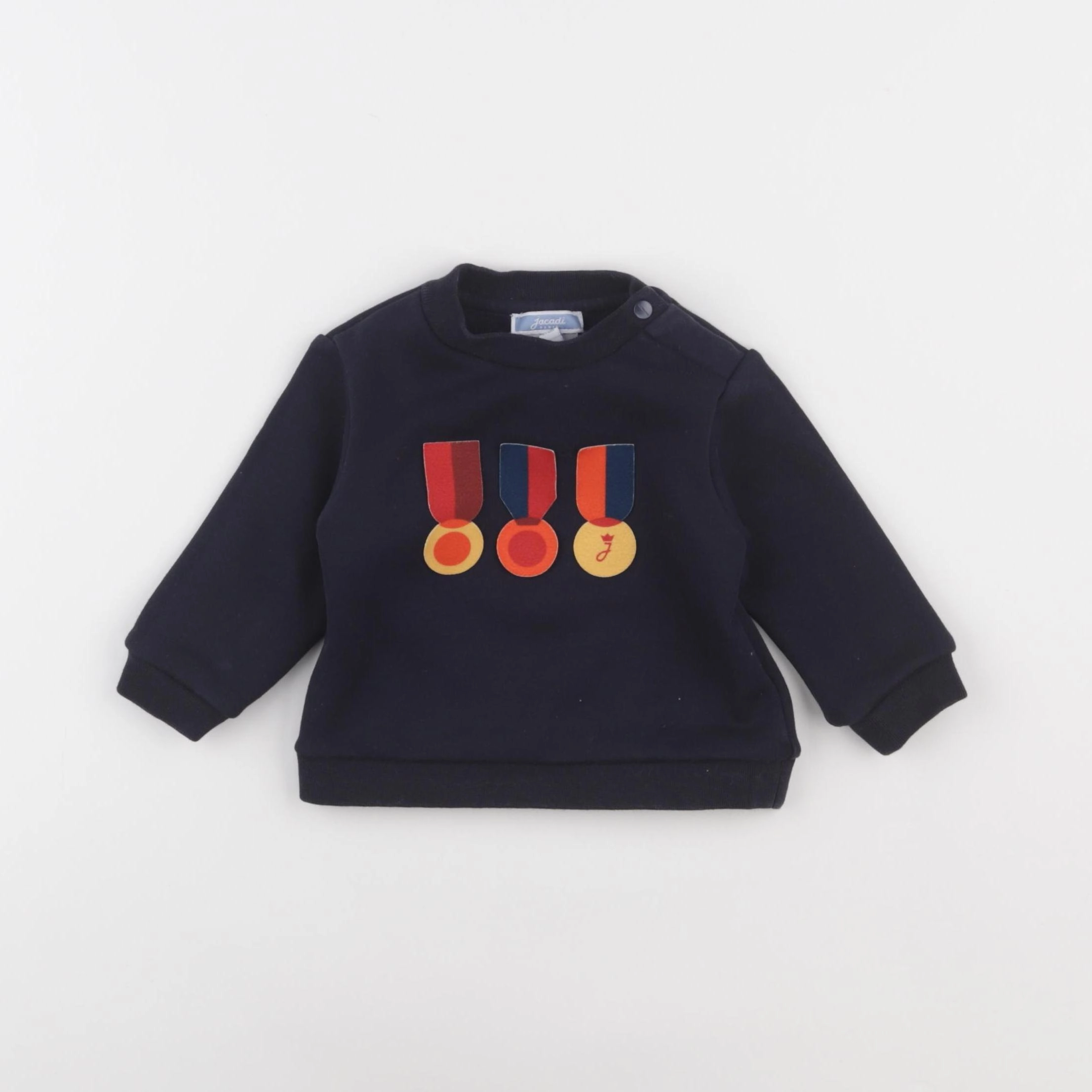 Jacadi - sweat bleu - 6 mois