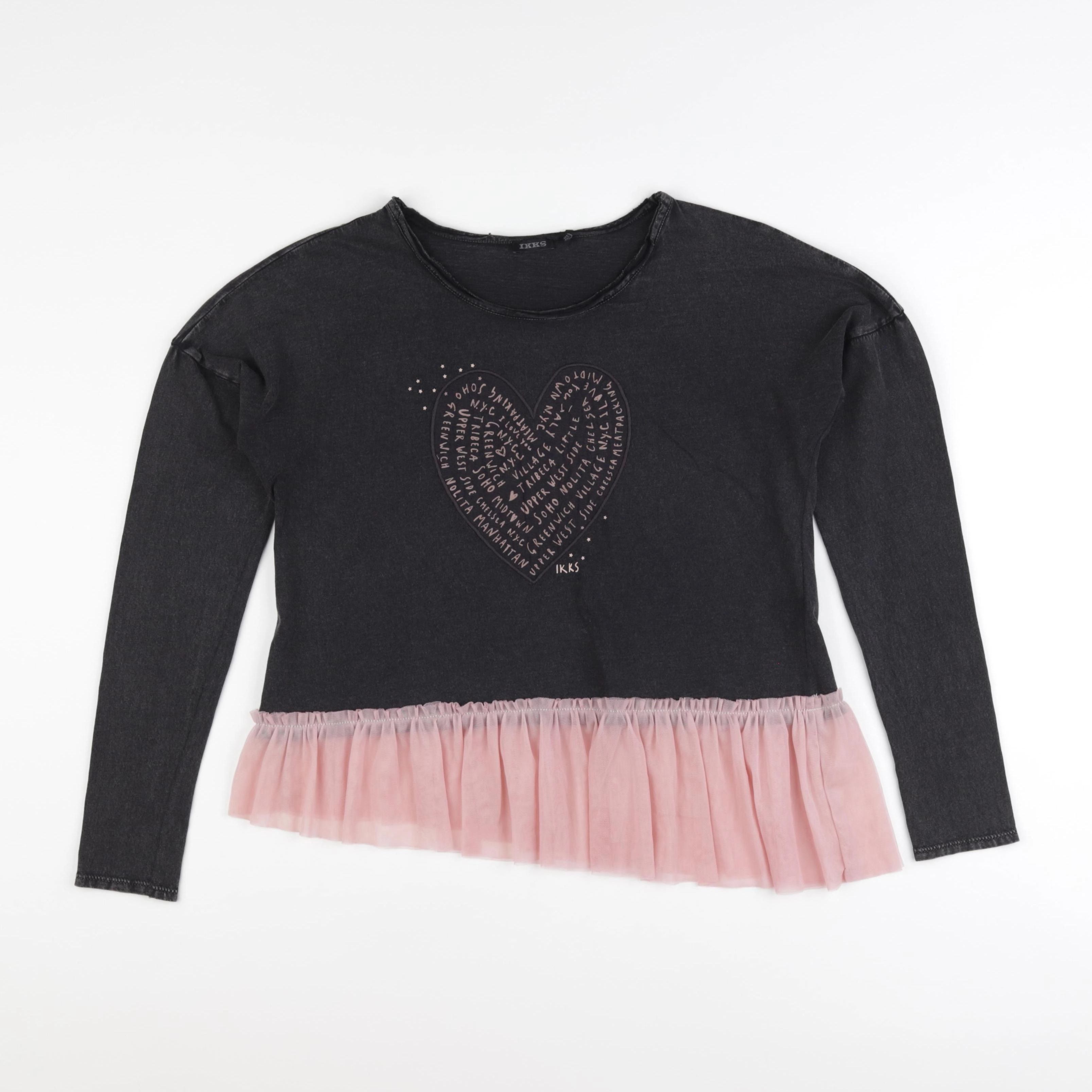 IKKS - tee-shirt gris - 14 ans