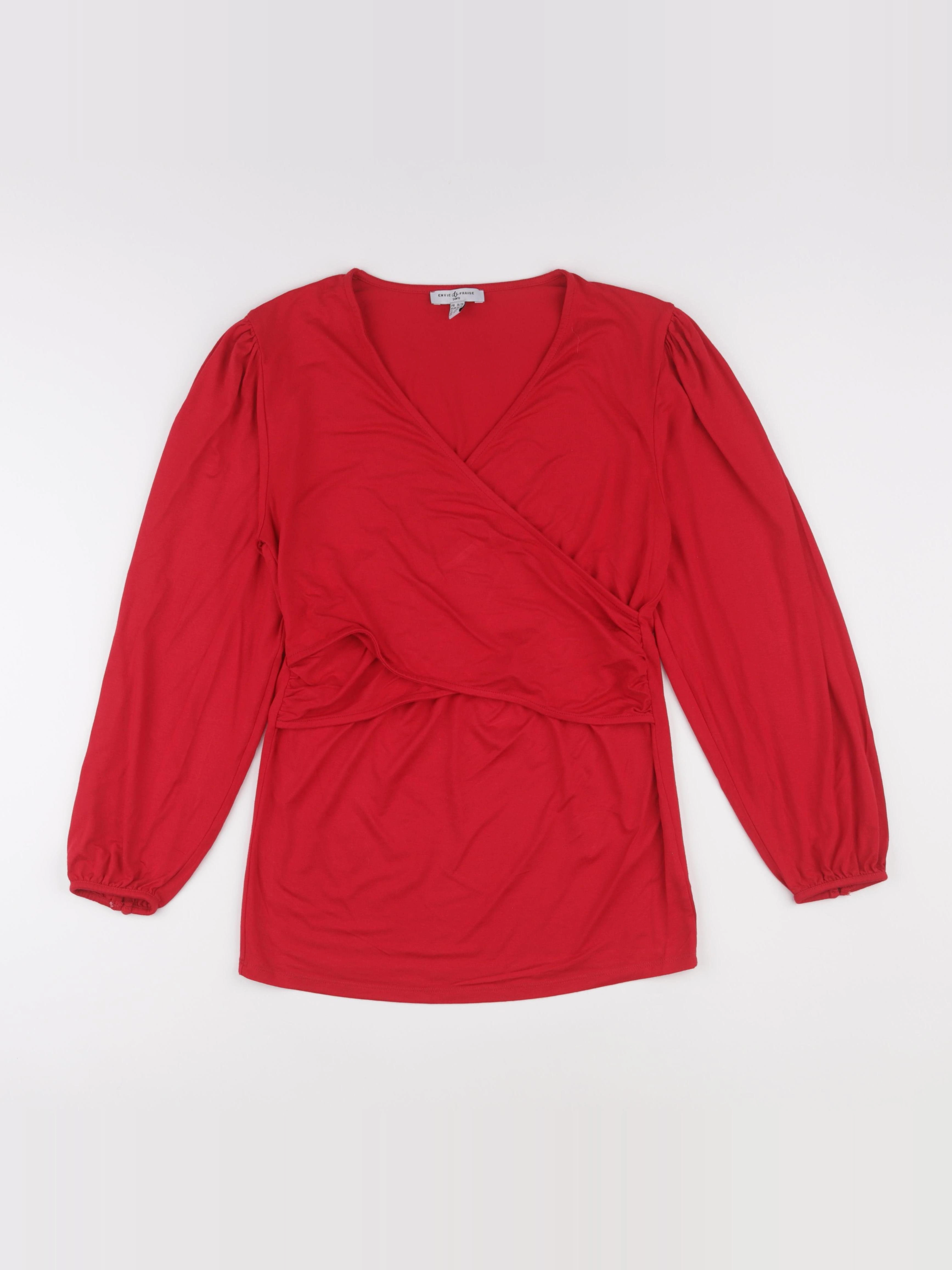 Envie de fraise - tee-shirt grossesse rouge - 36 à 38