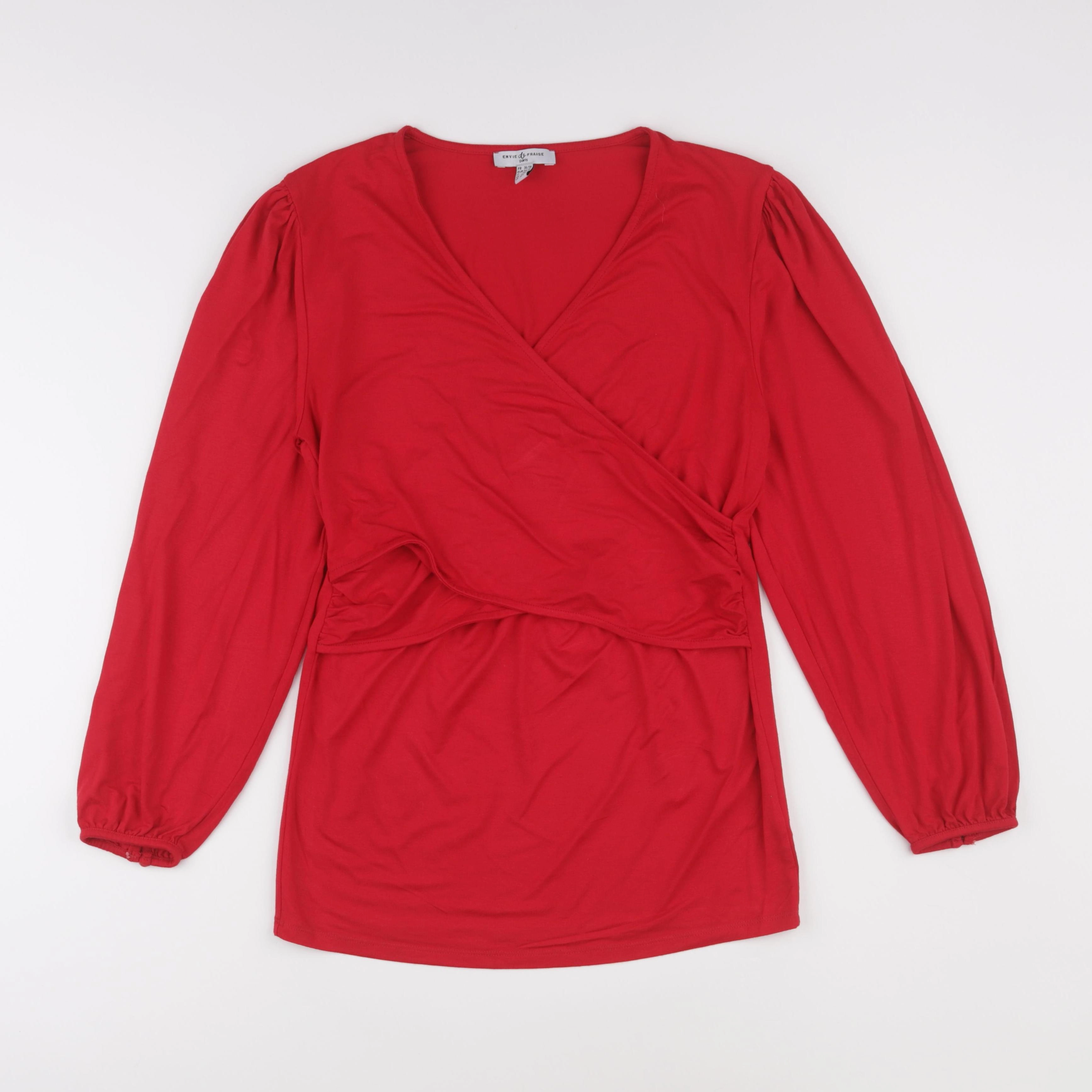 Envie de fraise - tee-shirt grossesse rouge - 36 à 38