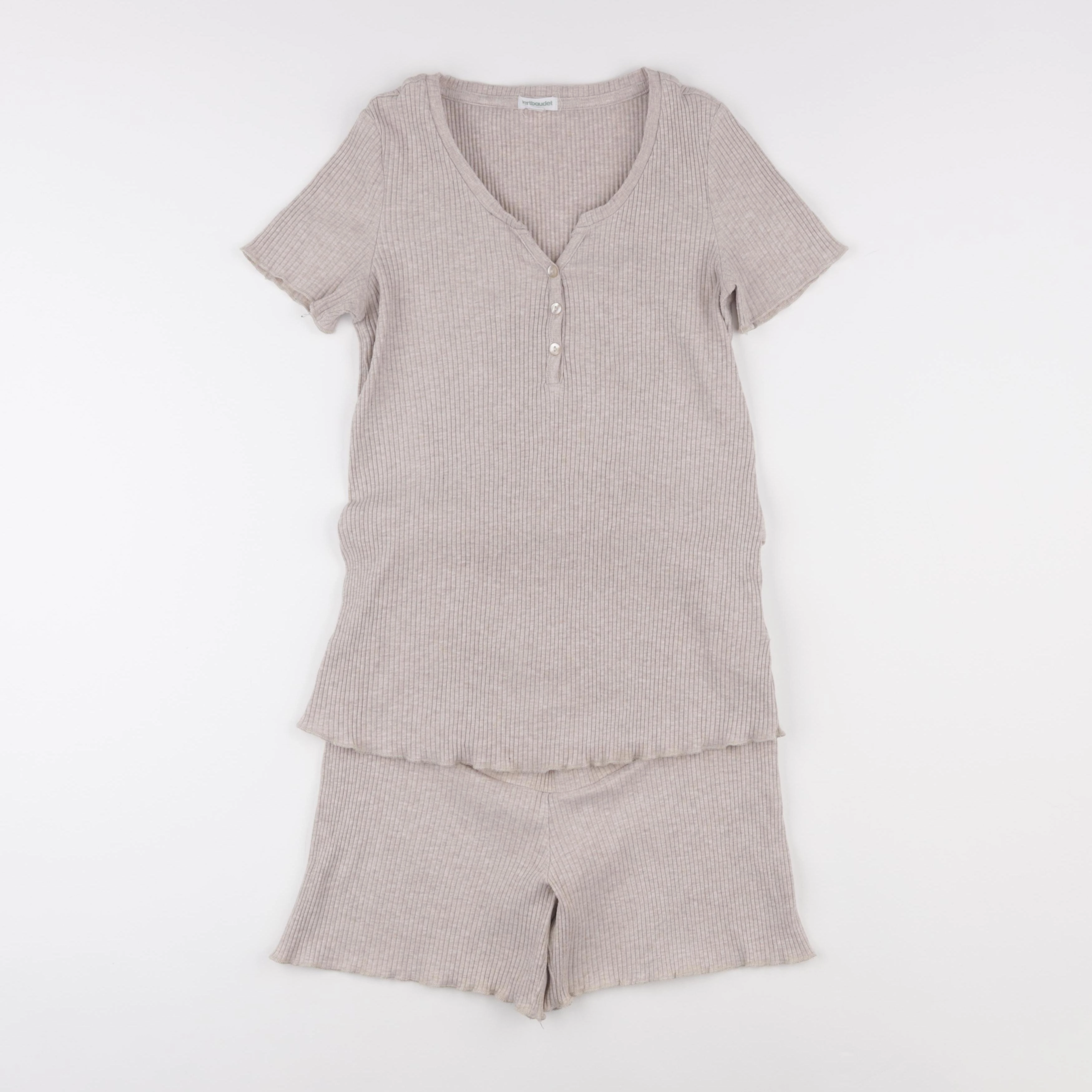 Vertbaudet - pyjama grossesse coton marron - 34 à 36