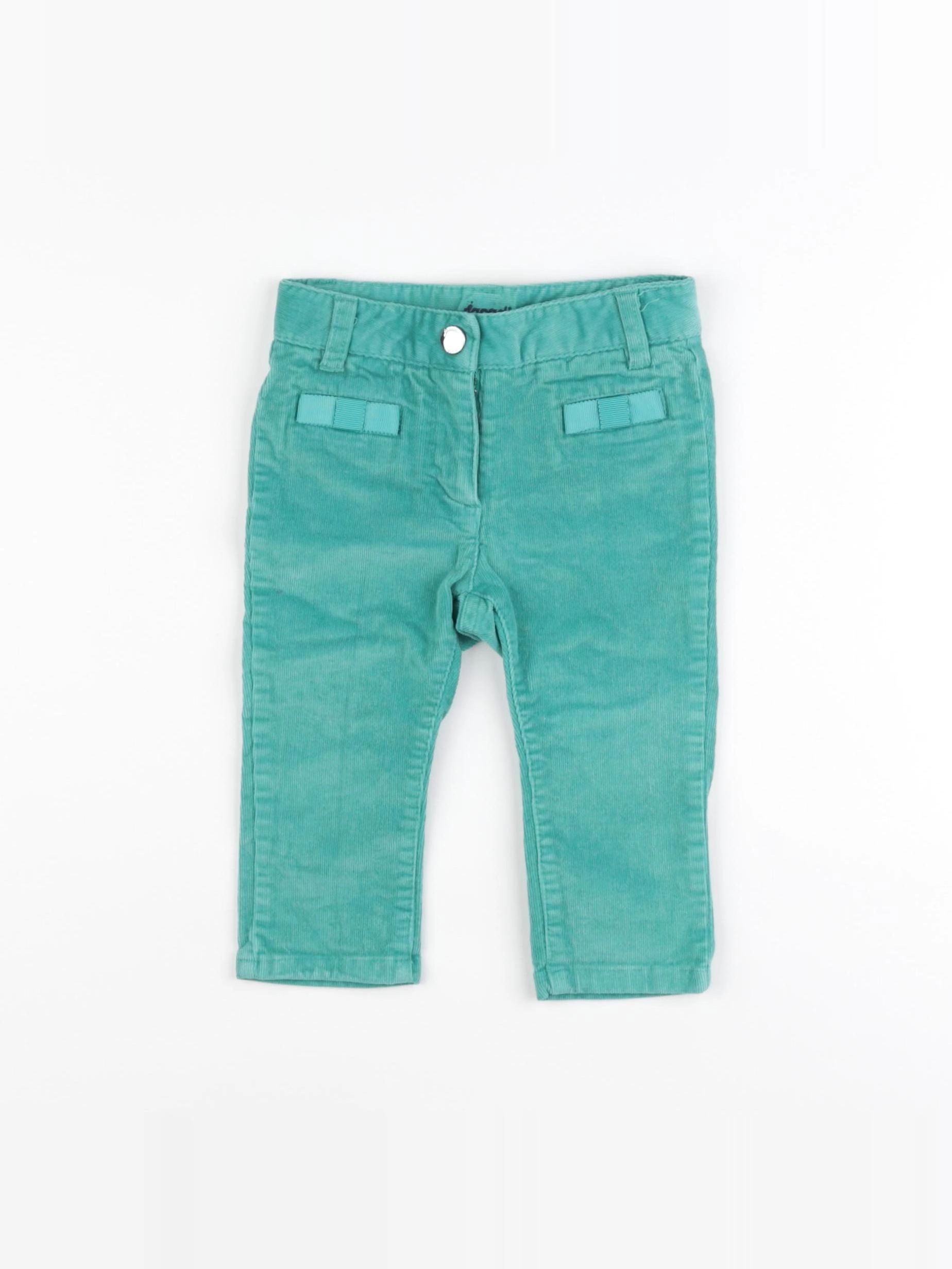 Jacadi - pantalon vert - 12 mois