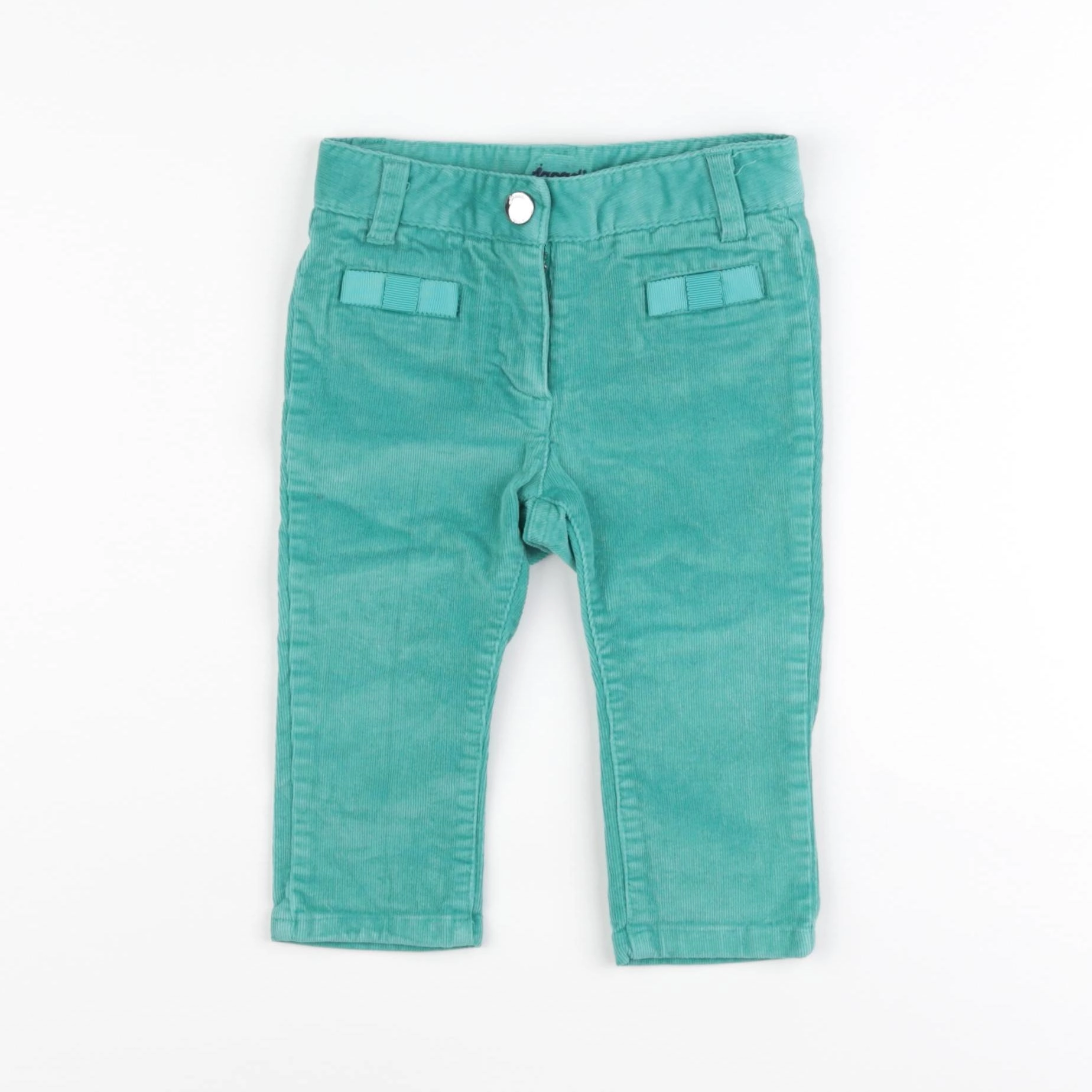 Jacadi - pantalon vert - 12 mois