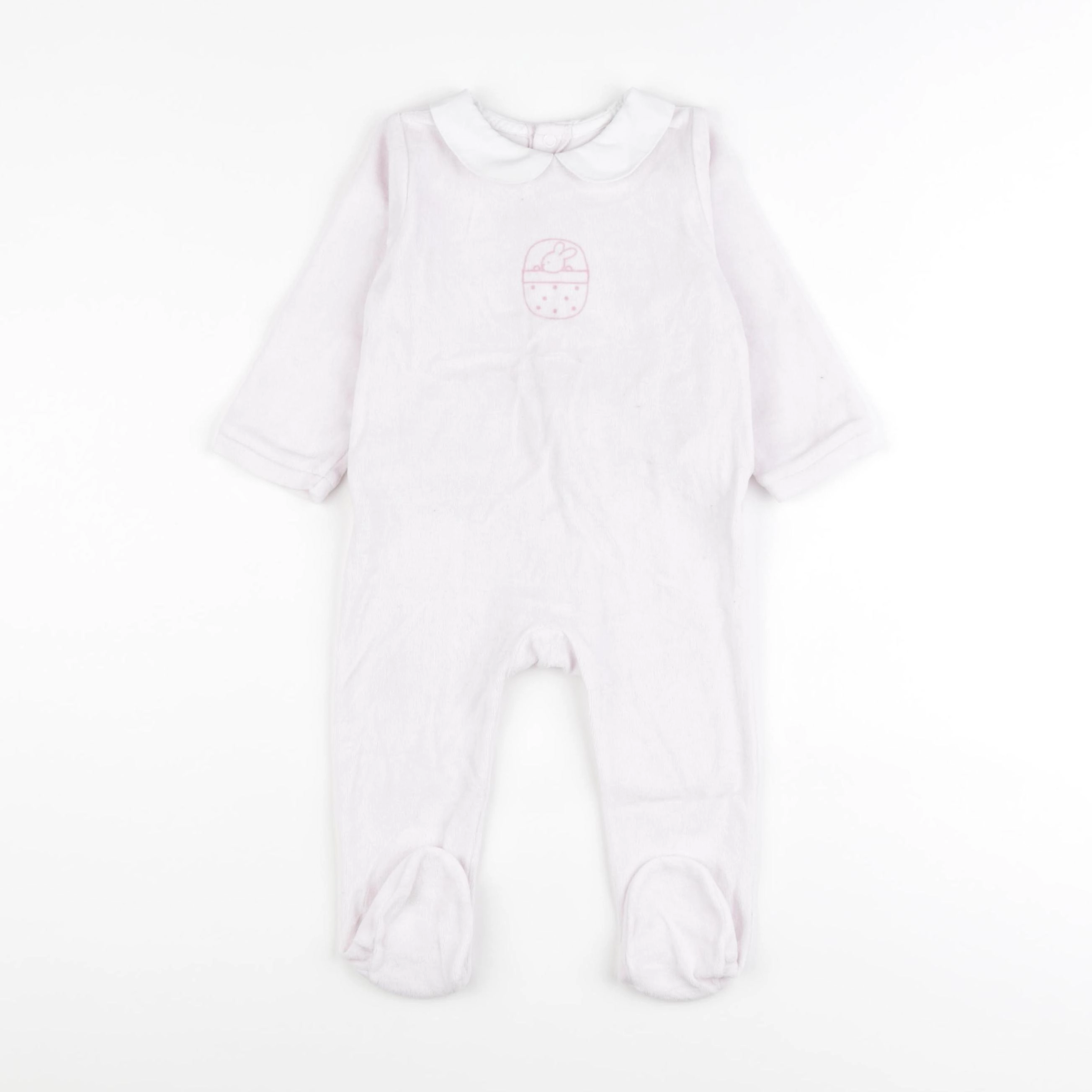 Jacadi - pyjama velours rose - 12 mois