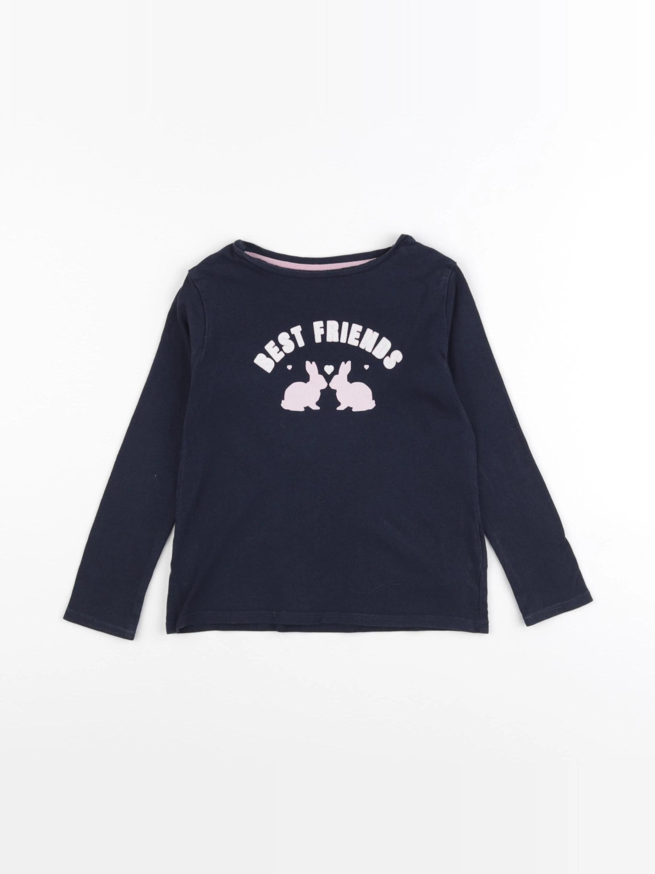 Vertbaudet - tee-shirt bleu - 4 ans