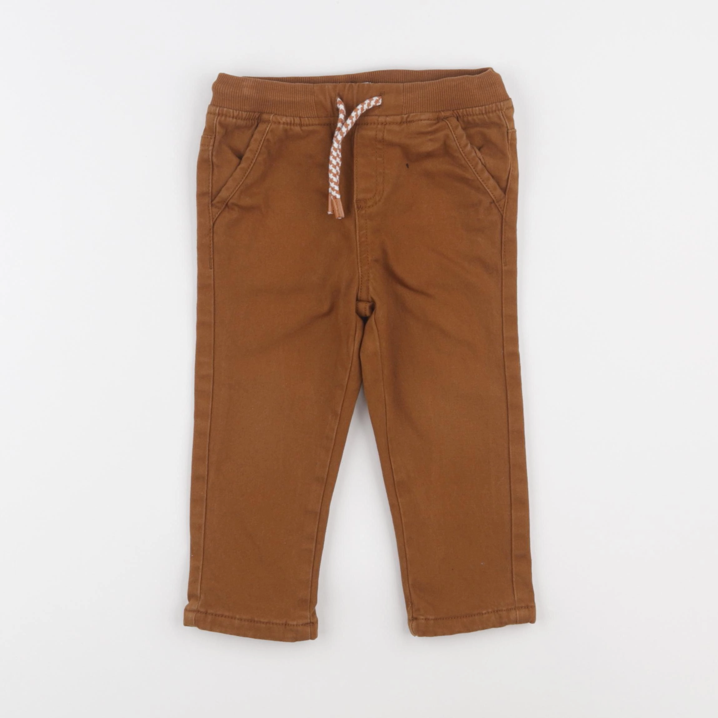 Vertbaudet - pantalon marron - 24 mois
