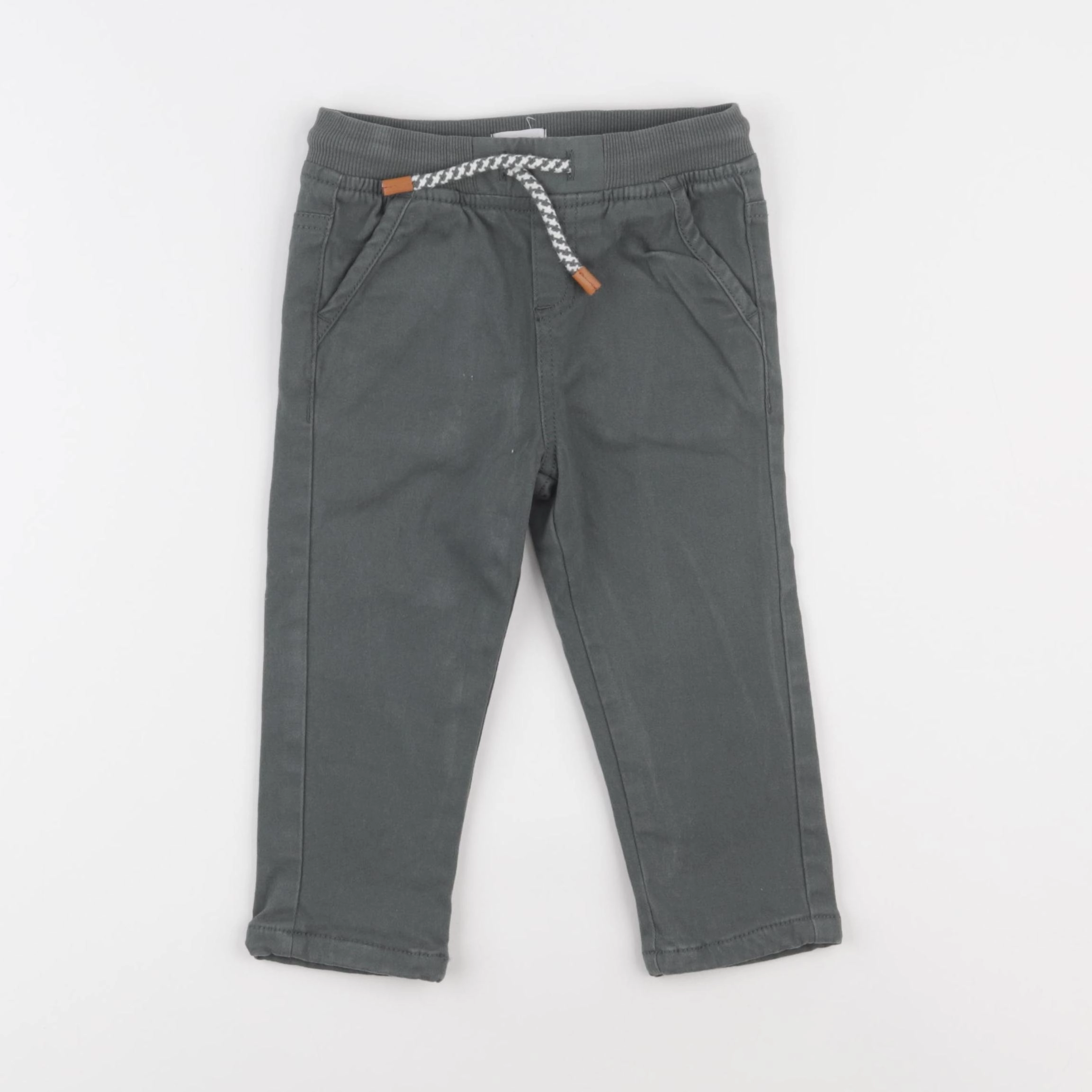 Vertbaudet - pantalon vert - 24 mois