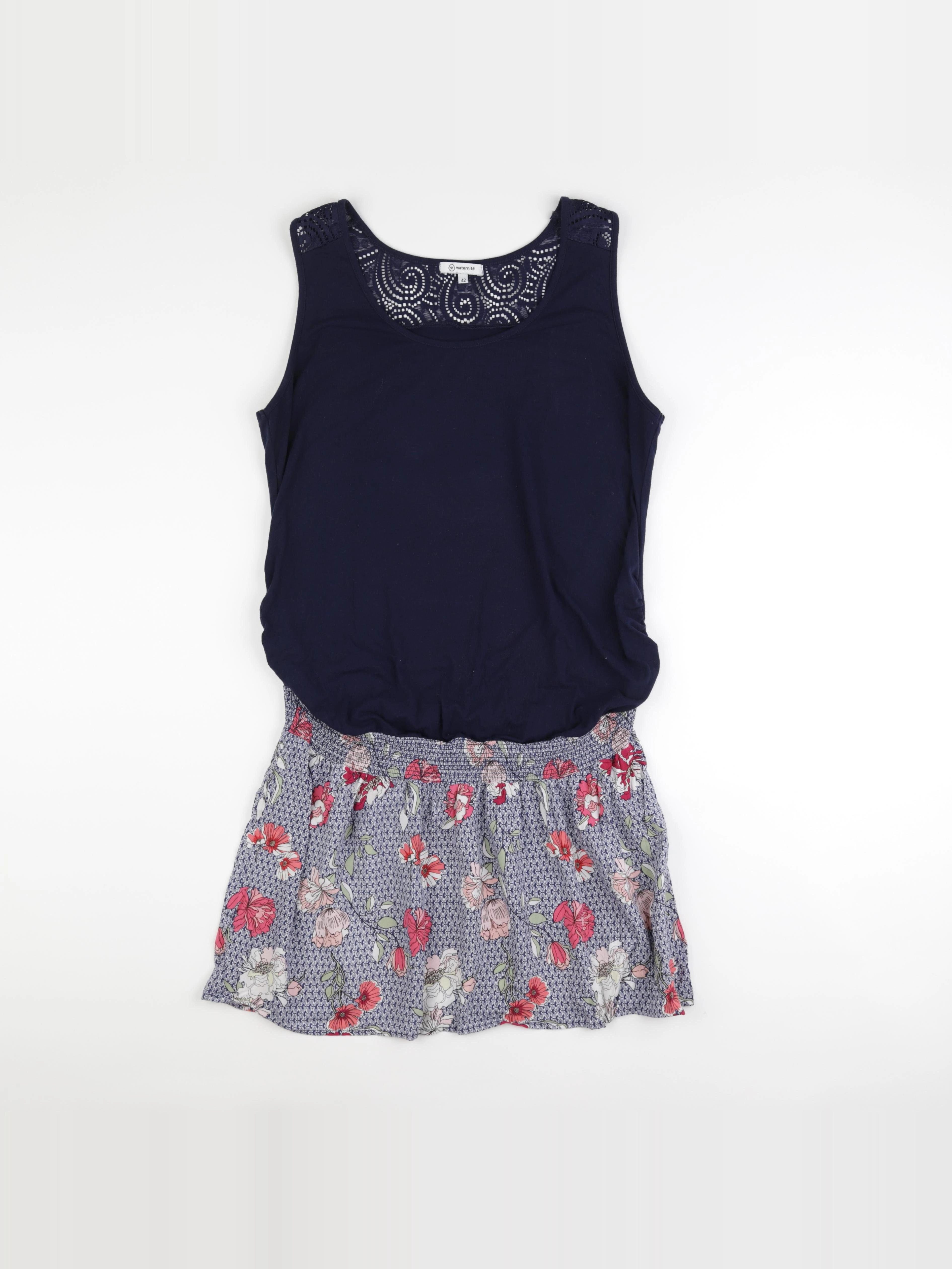 La Halle - robe grossesse bleu - 42