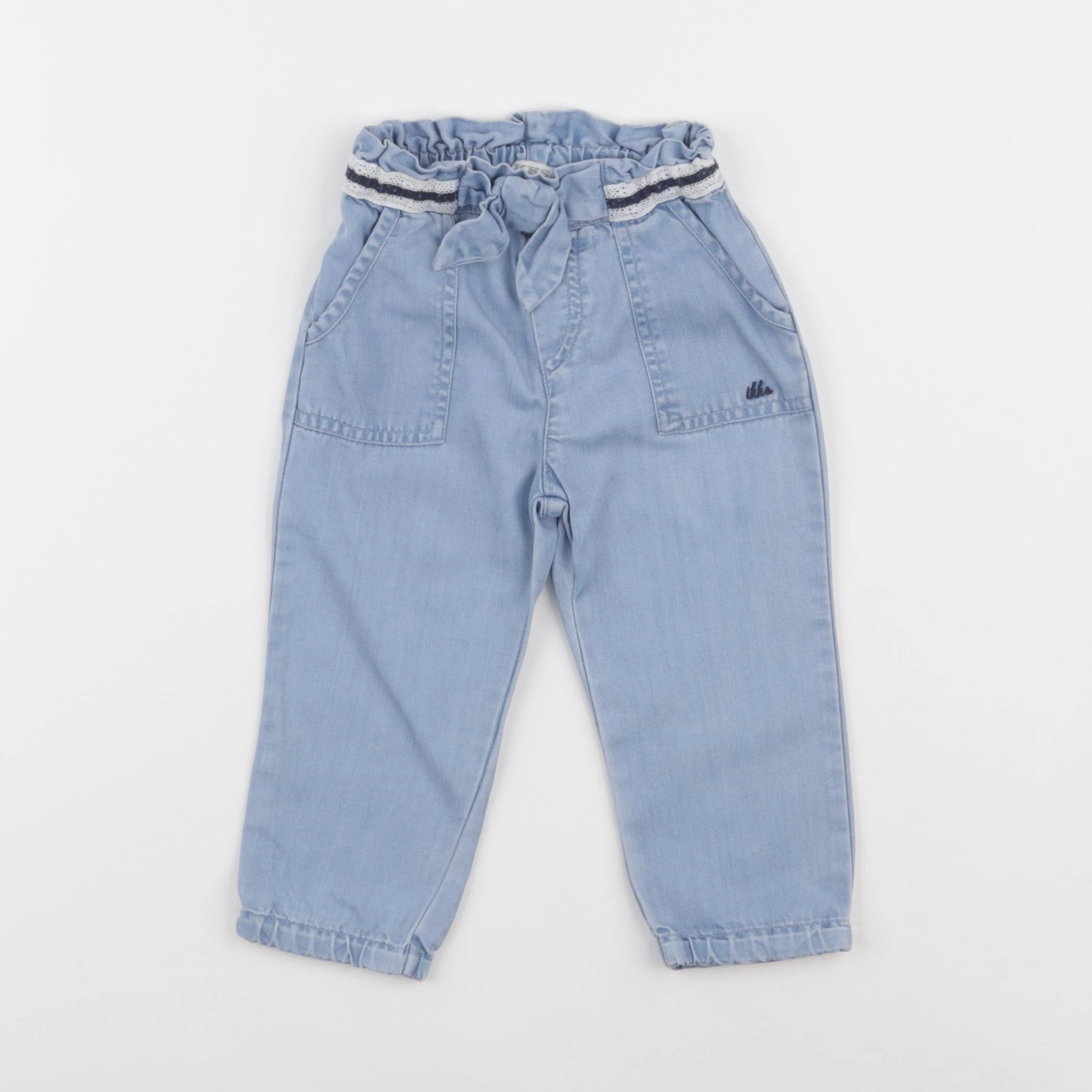 IKKS - pantalon bleu - 12 mois