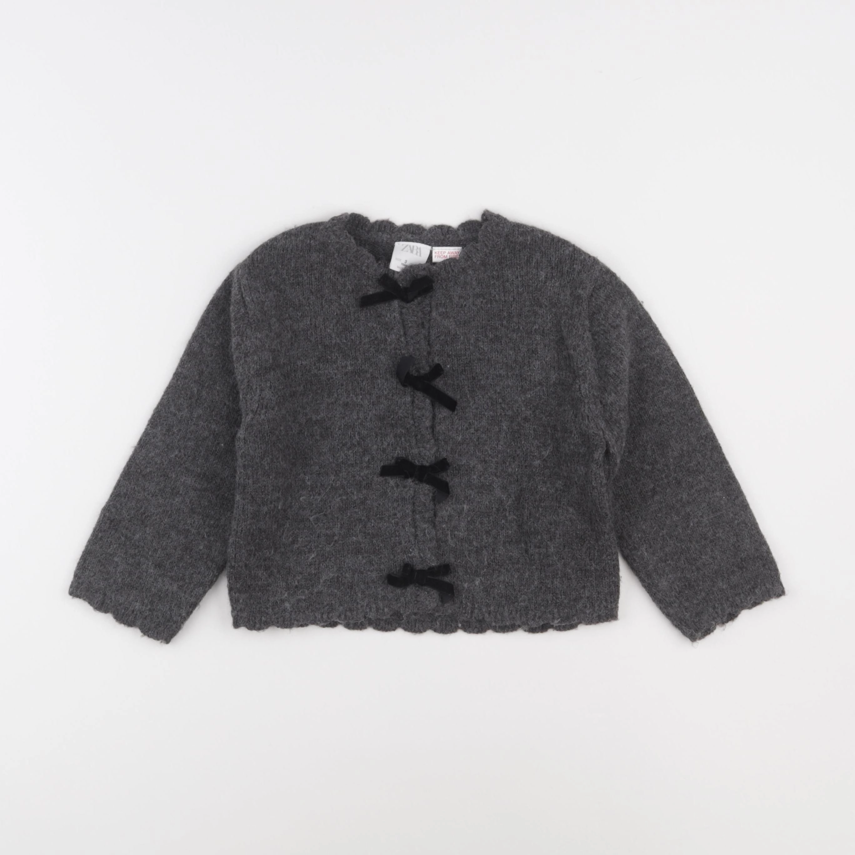 Zara - gilet gris - 3 ans