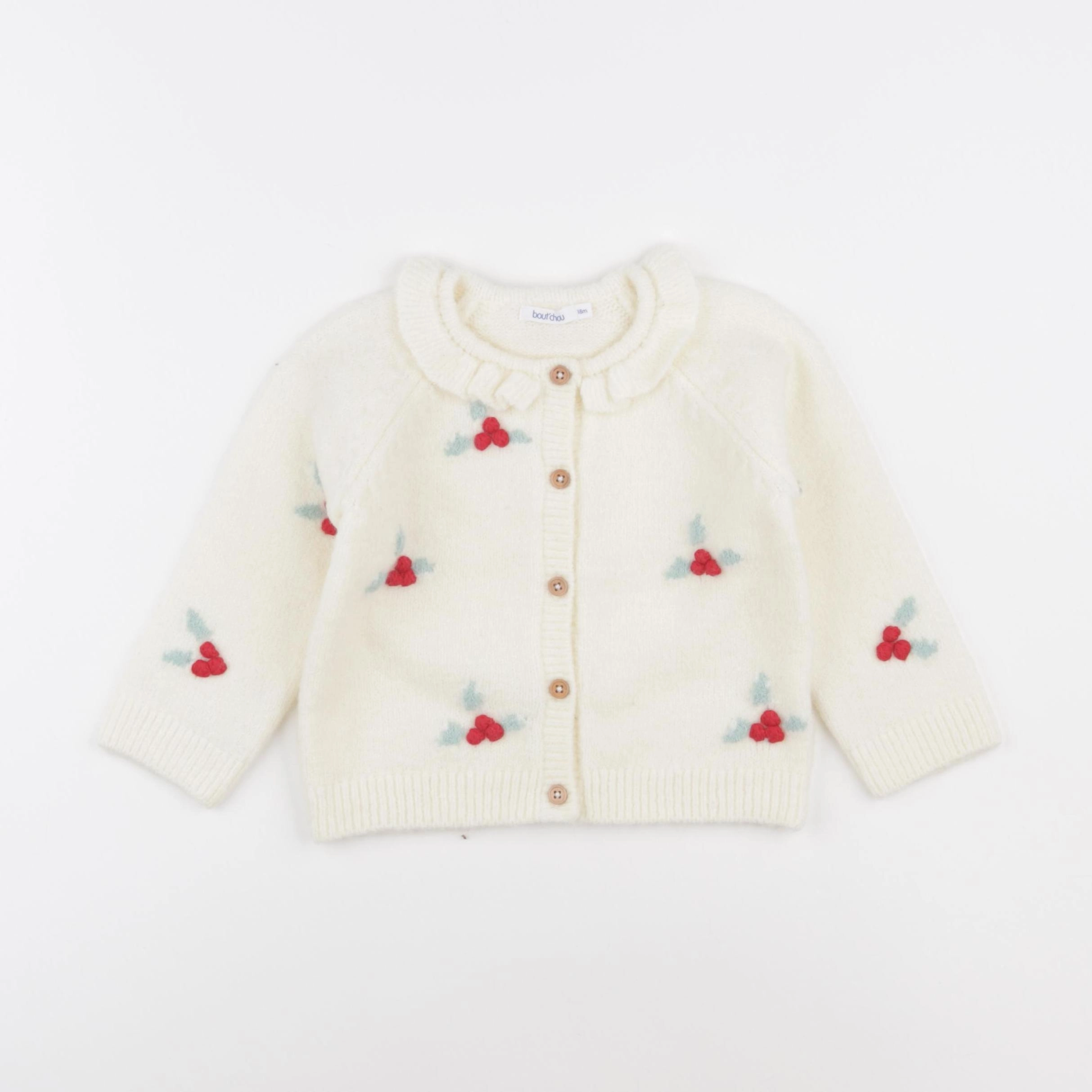 Boutchou - gilet blanc - 18 mois