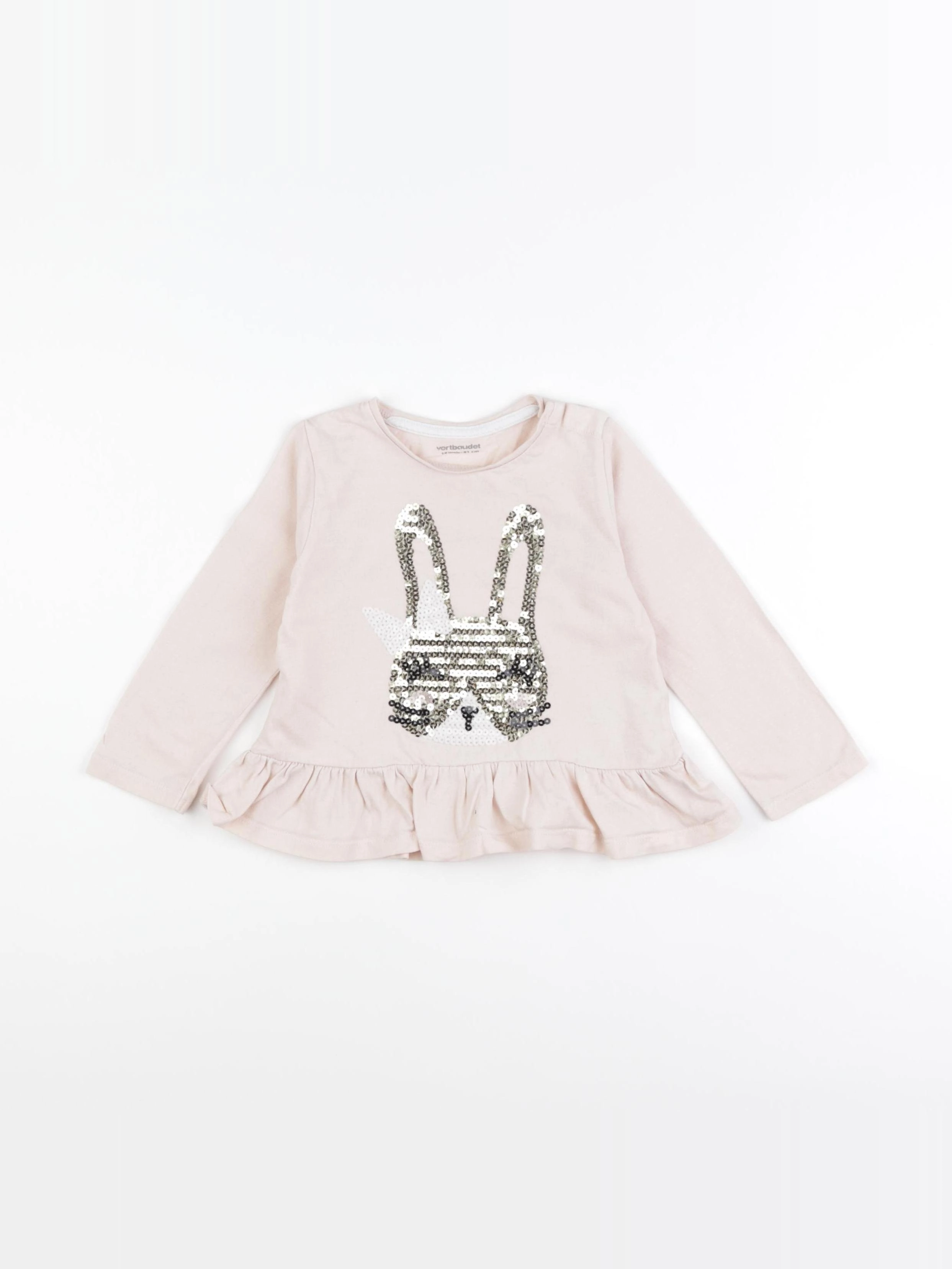 Vertbaudet - tee-shirt rose - 18 mois