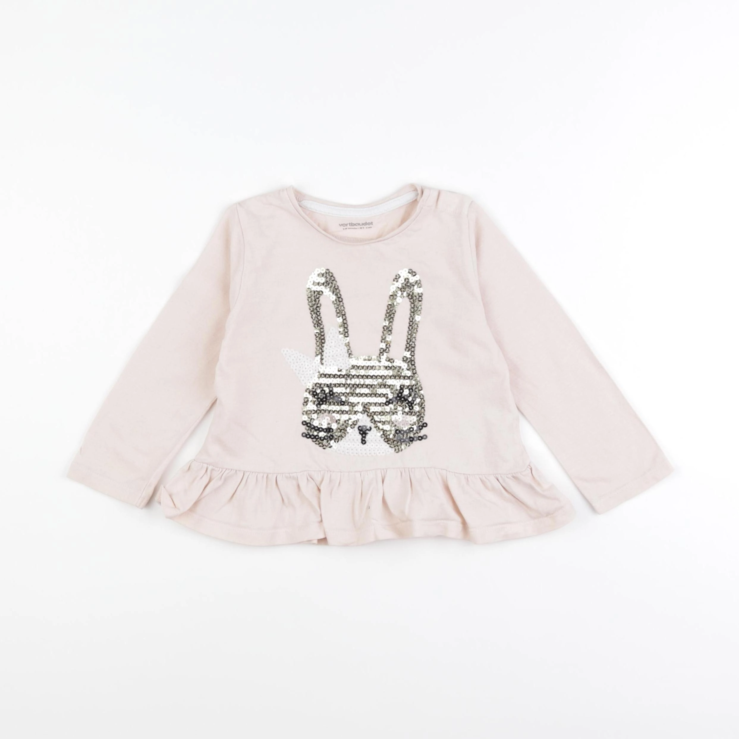 Vertbaudet - tee-shirt rose - 18 mois