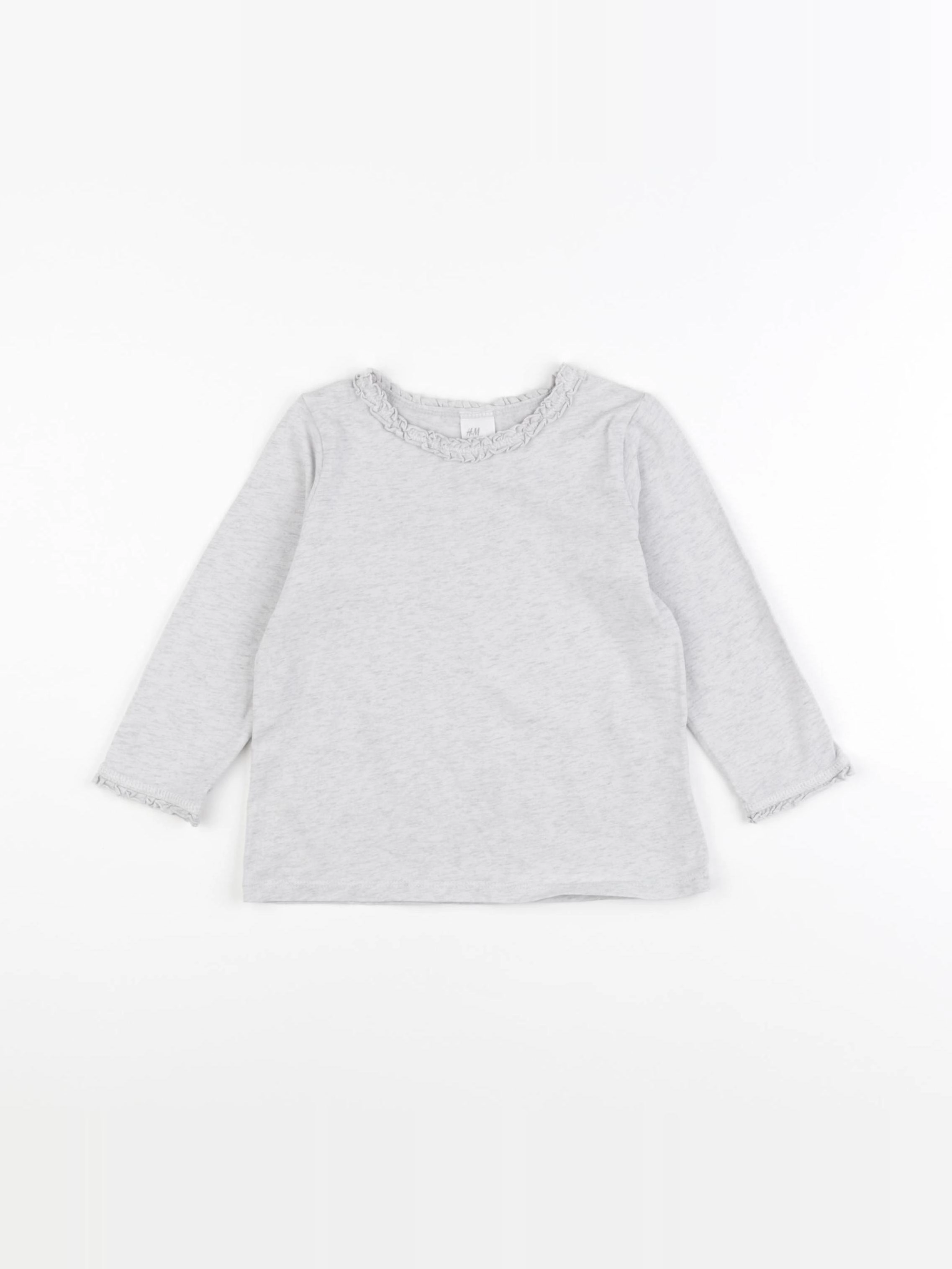 H&M - tee-shirt gris - 12/18 mois