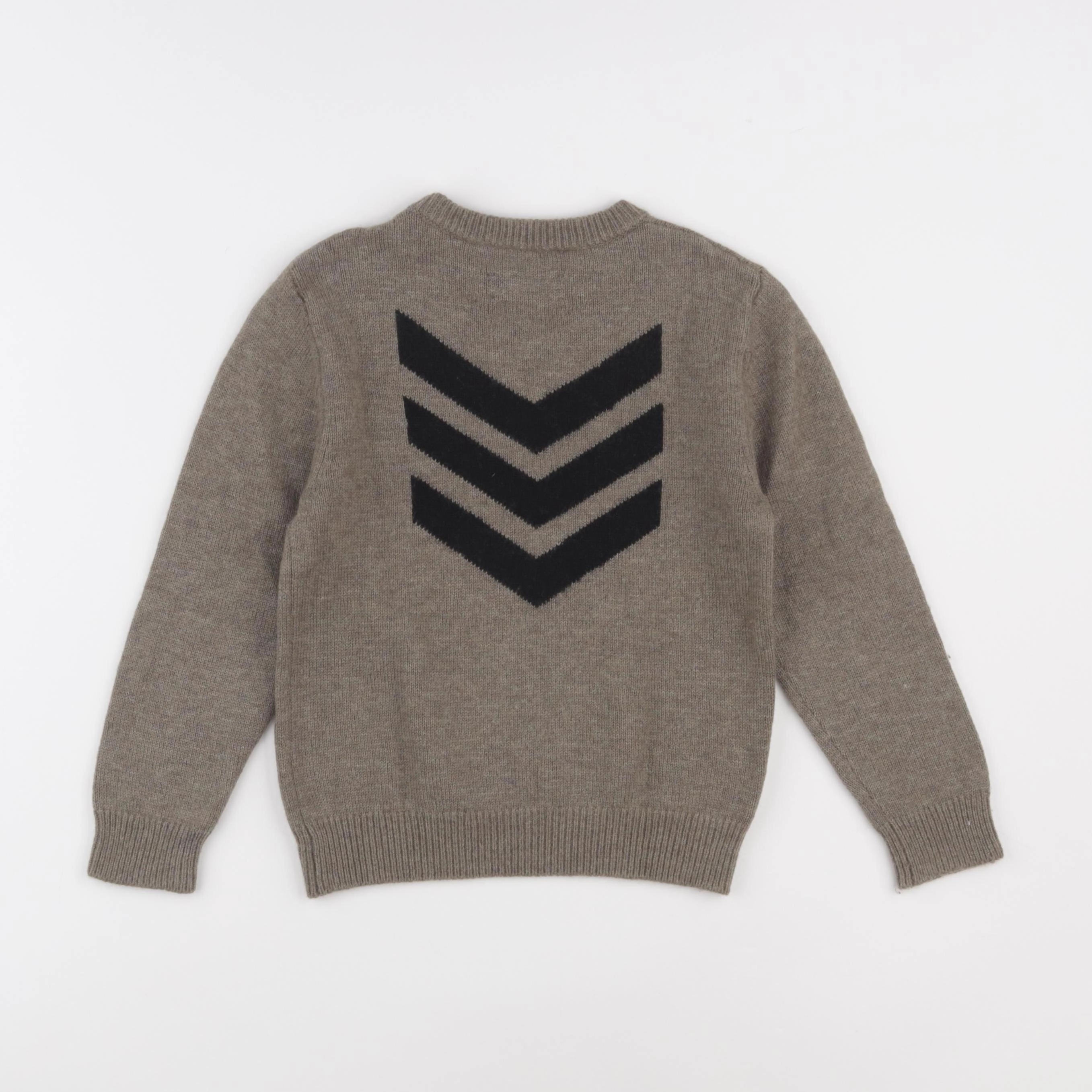 Zadig & Voltaire - pull imprimé au dos marron - 6 ans