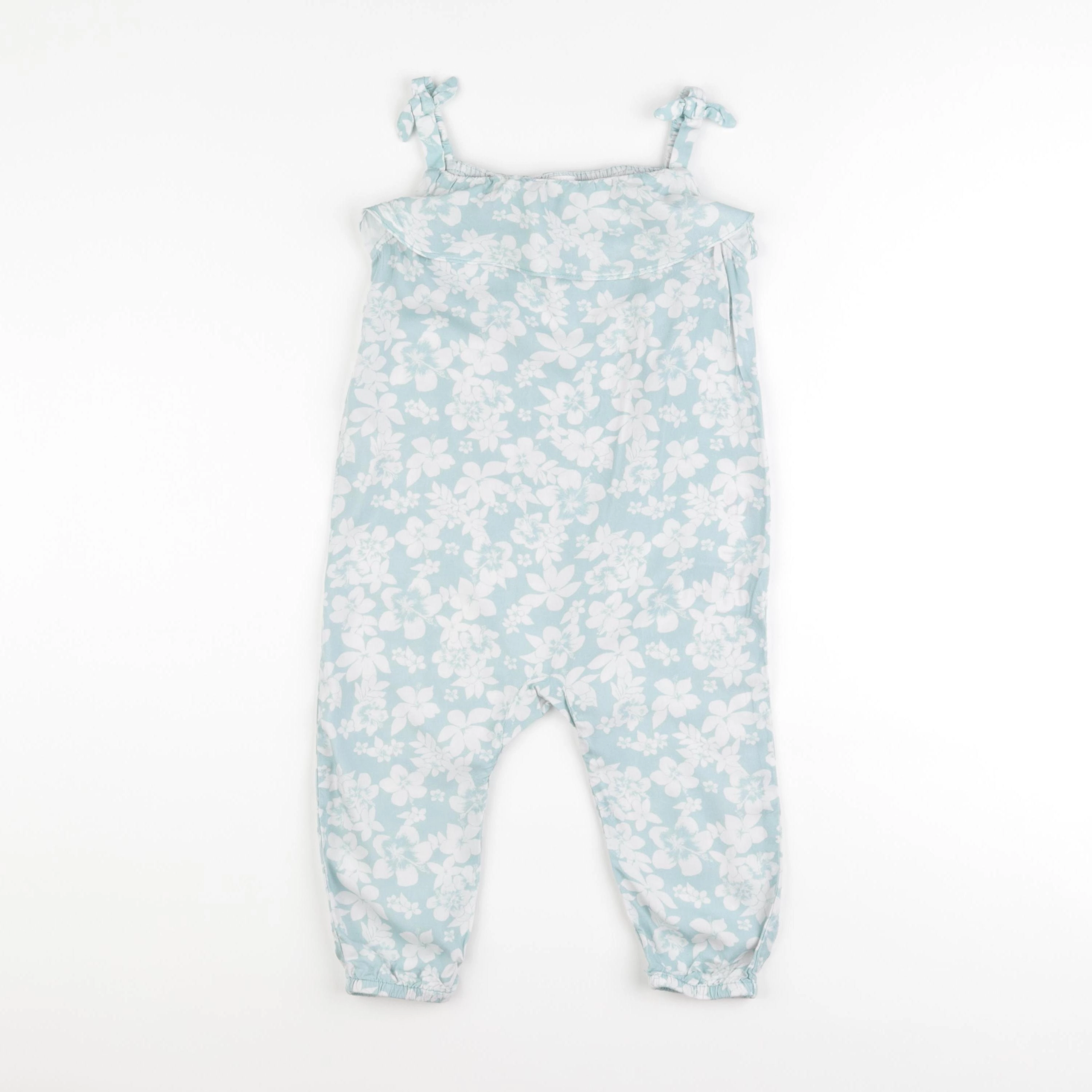 H&M - combinaison blanc, vert - 12/18 mois