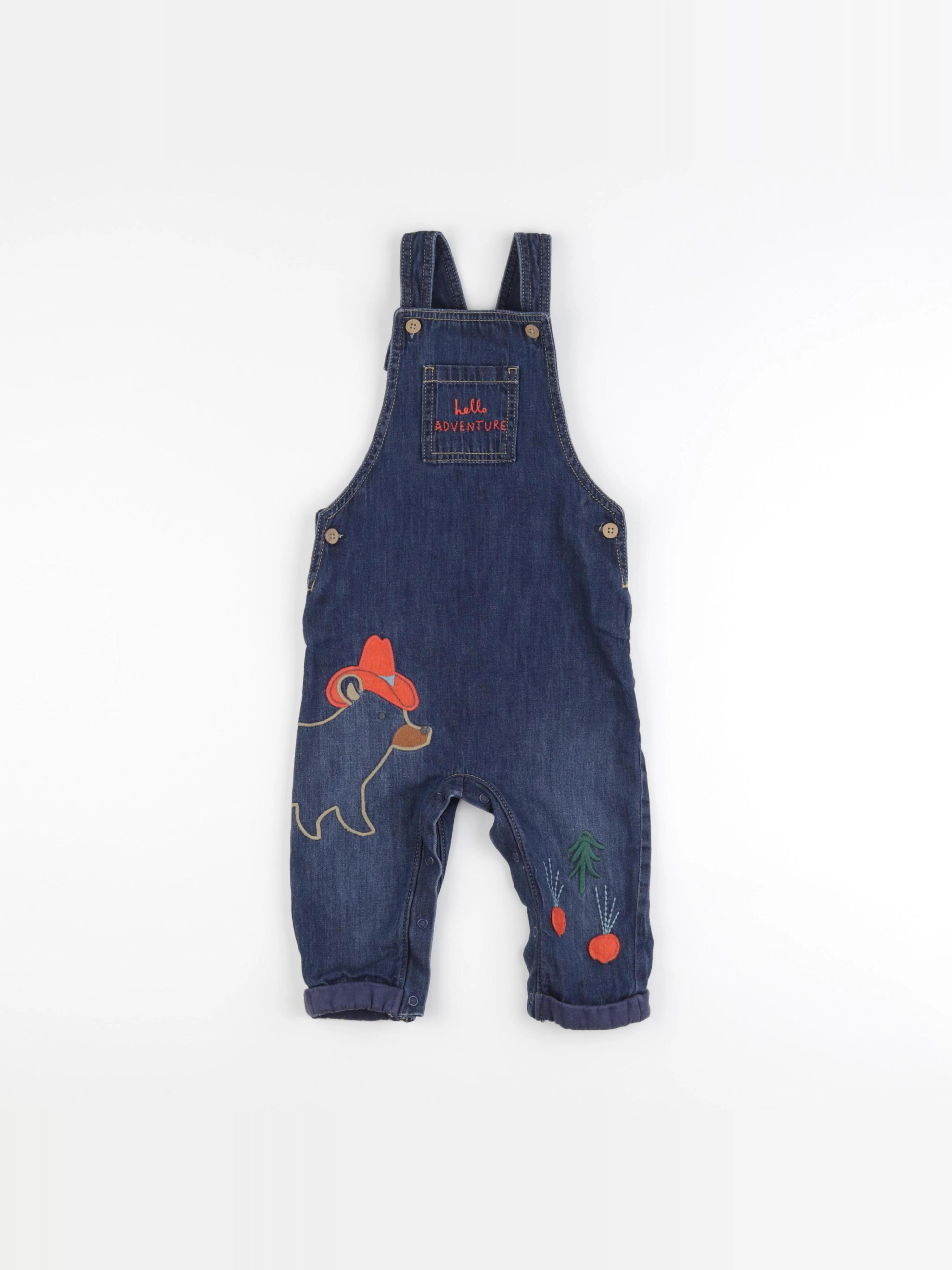 Marks & Spencer  - salopette bleu - 12/18 mois