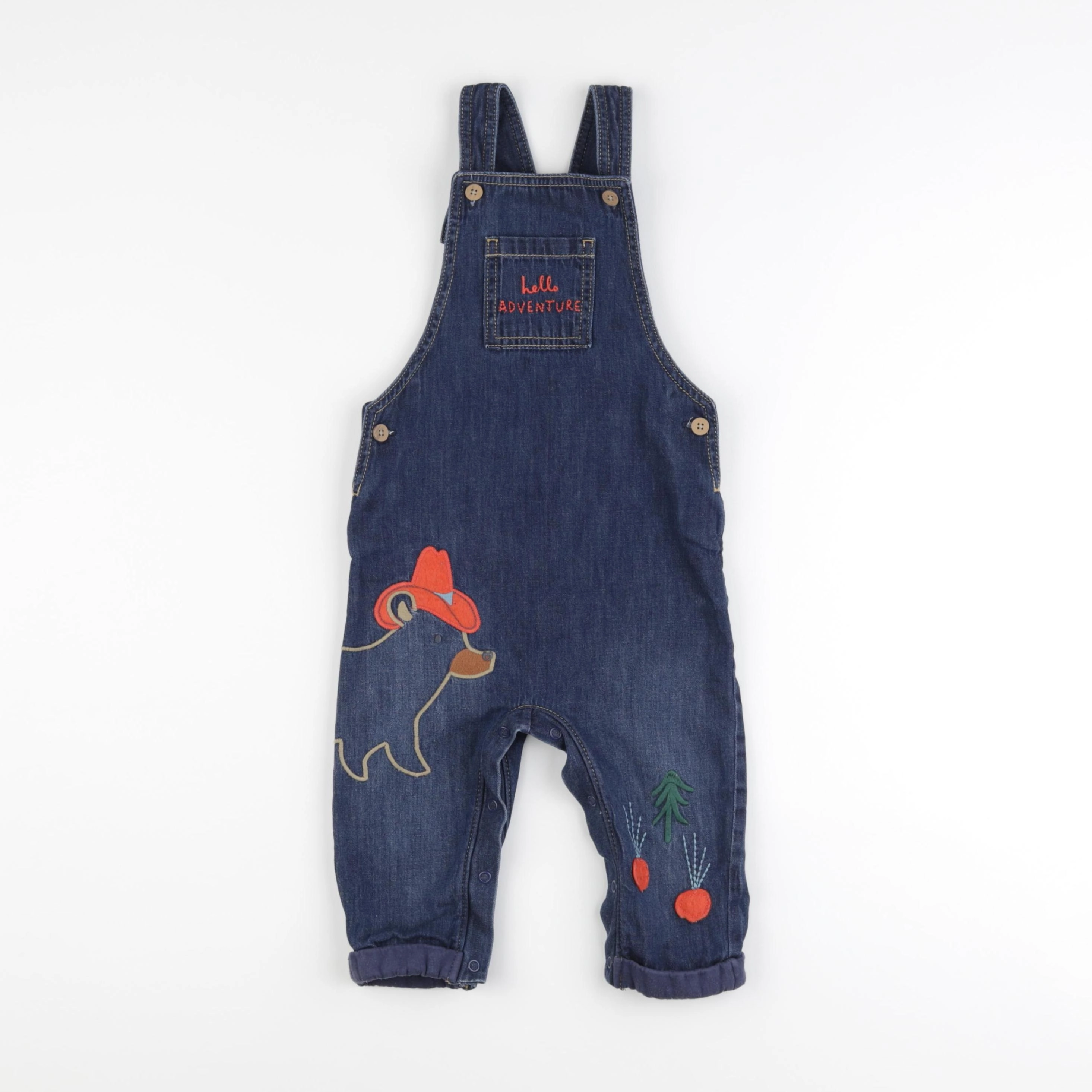Marks & Spencer  - salopette bleu - 12/18 mois