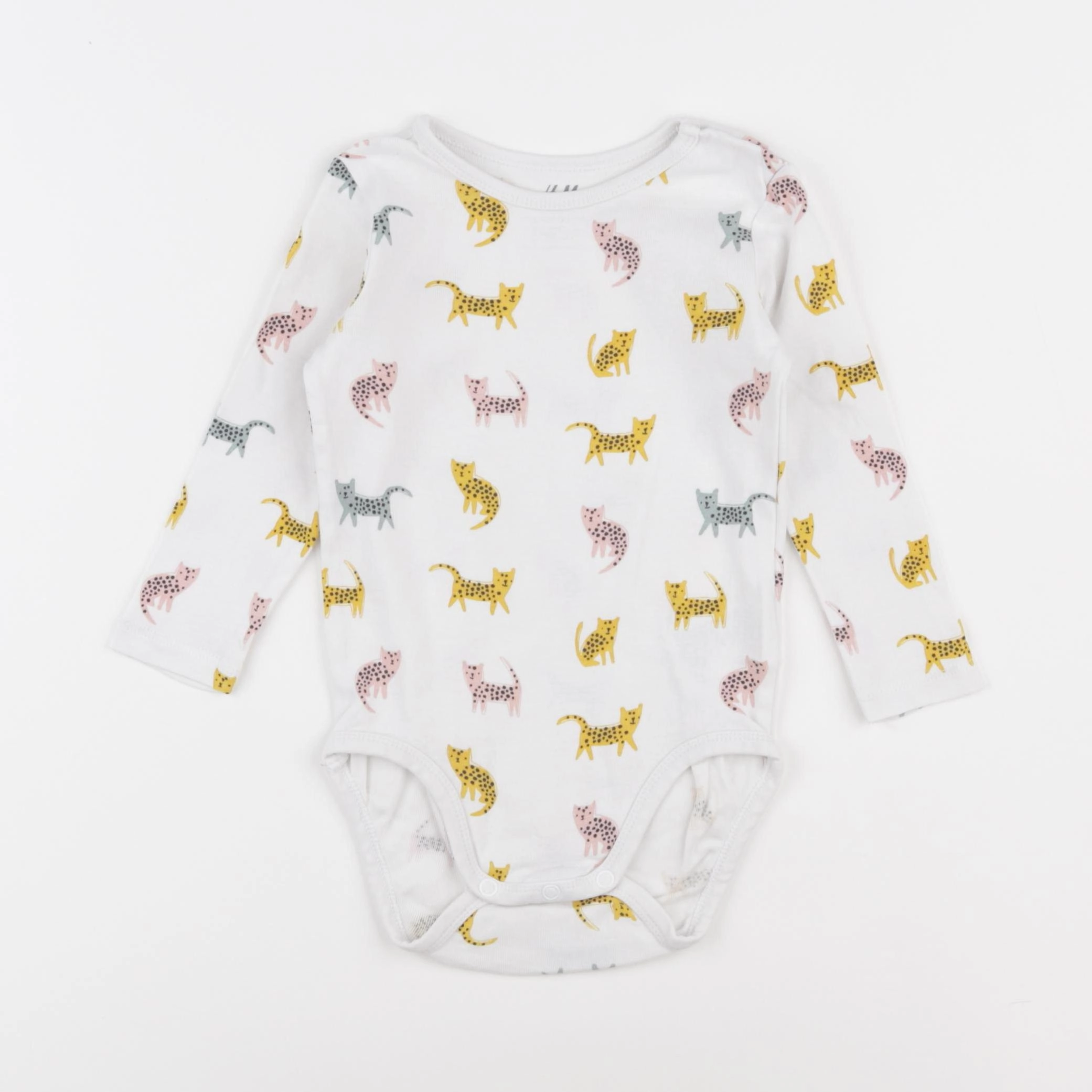 H&M - pyjama coton blanc - 9/12 mois