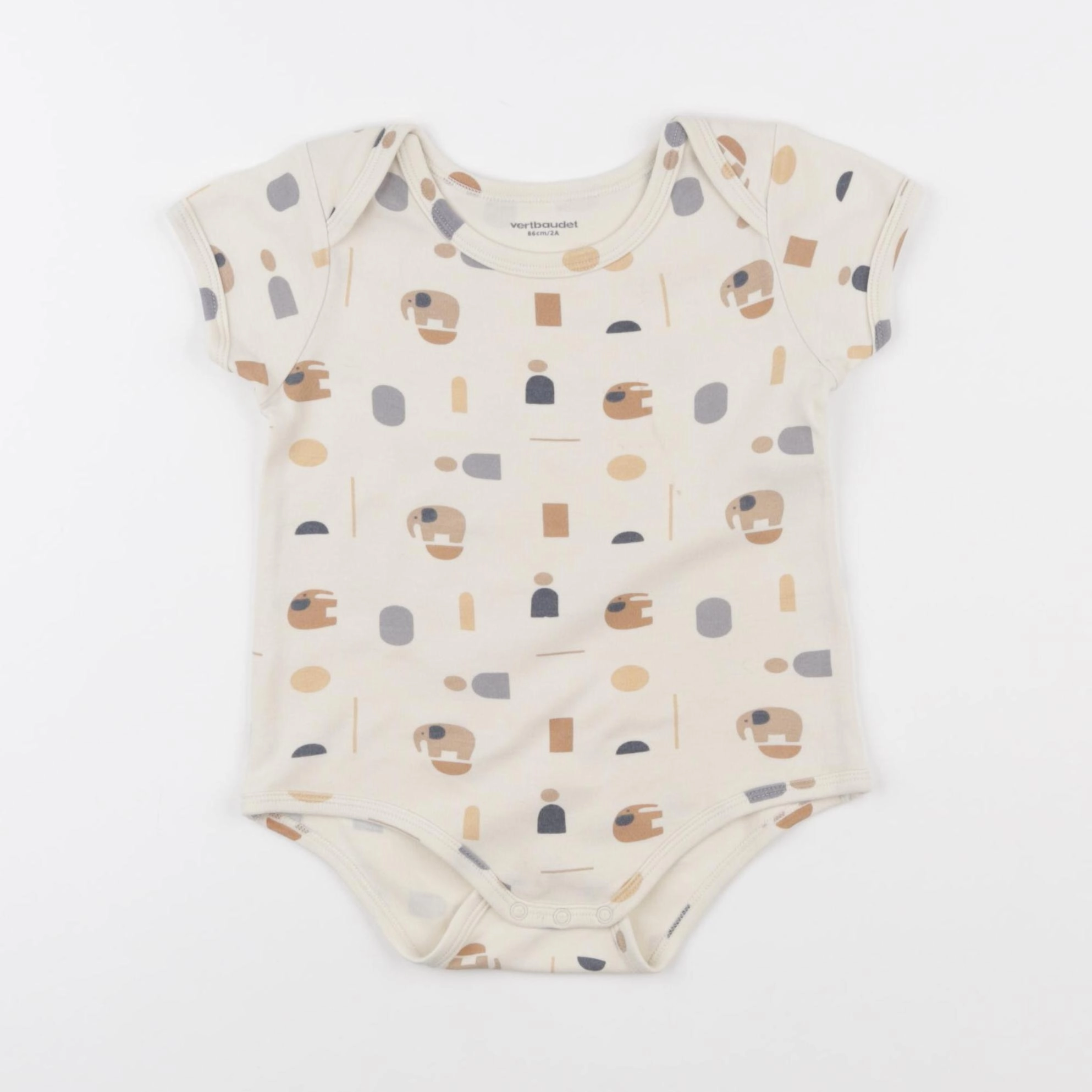 Vertbaudet - body beige - 2 ans