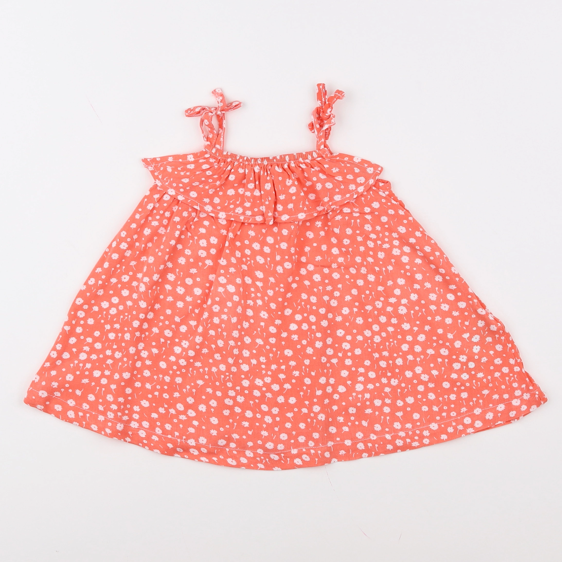 Vertbaudet - blouse blanc, rose - 6 mois