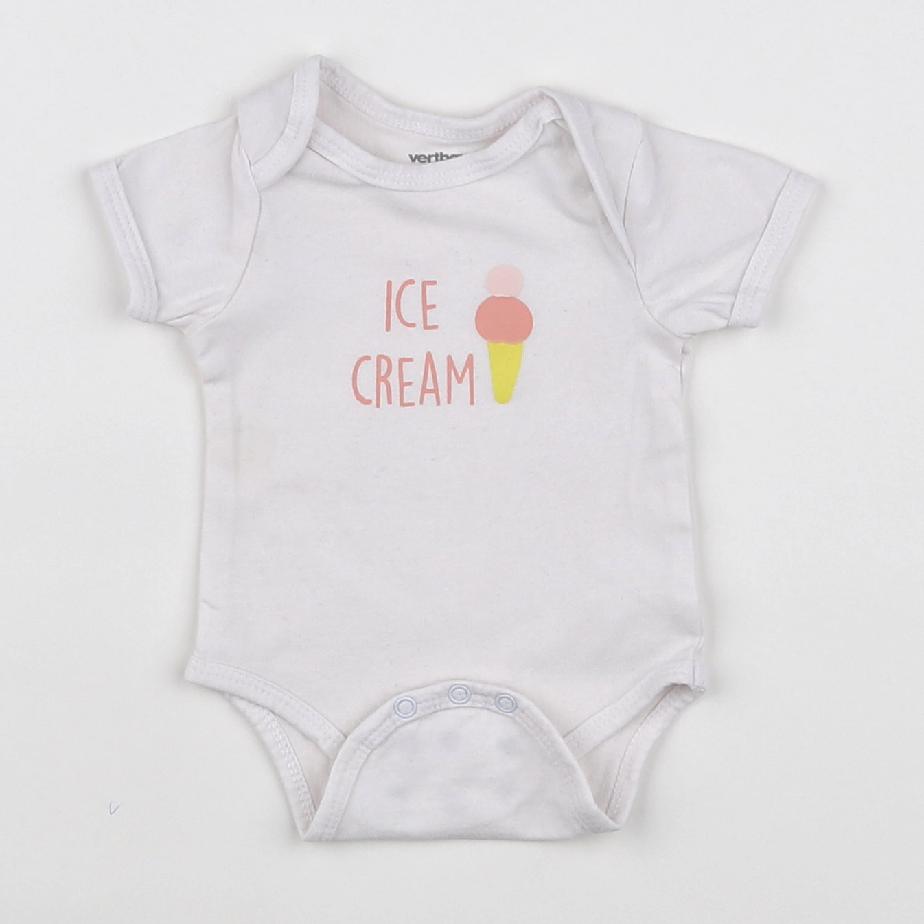 Vertbaudet - body blanc - 1 mois