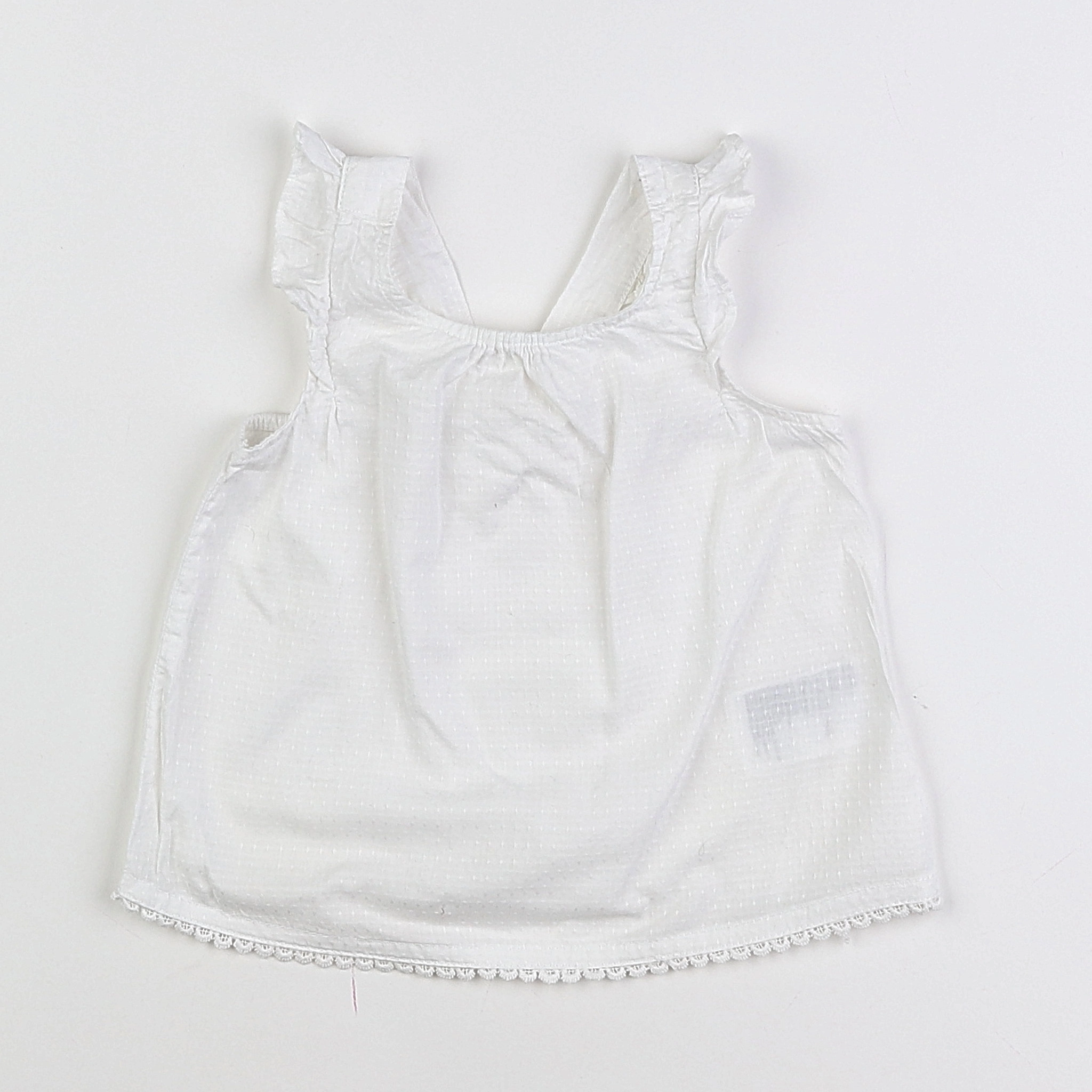 H&M - blouse blanc - 6/9 mois