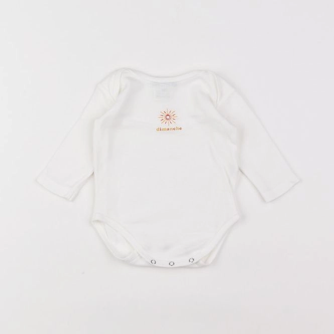 Bonton - body blanc - 1 mois