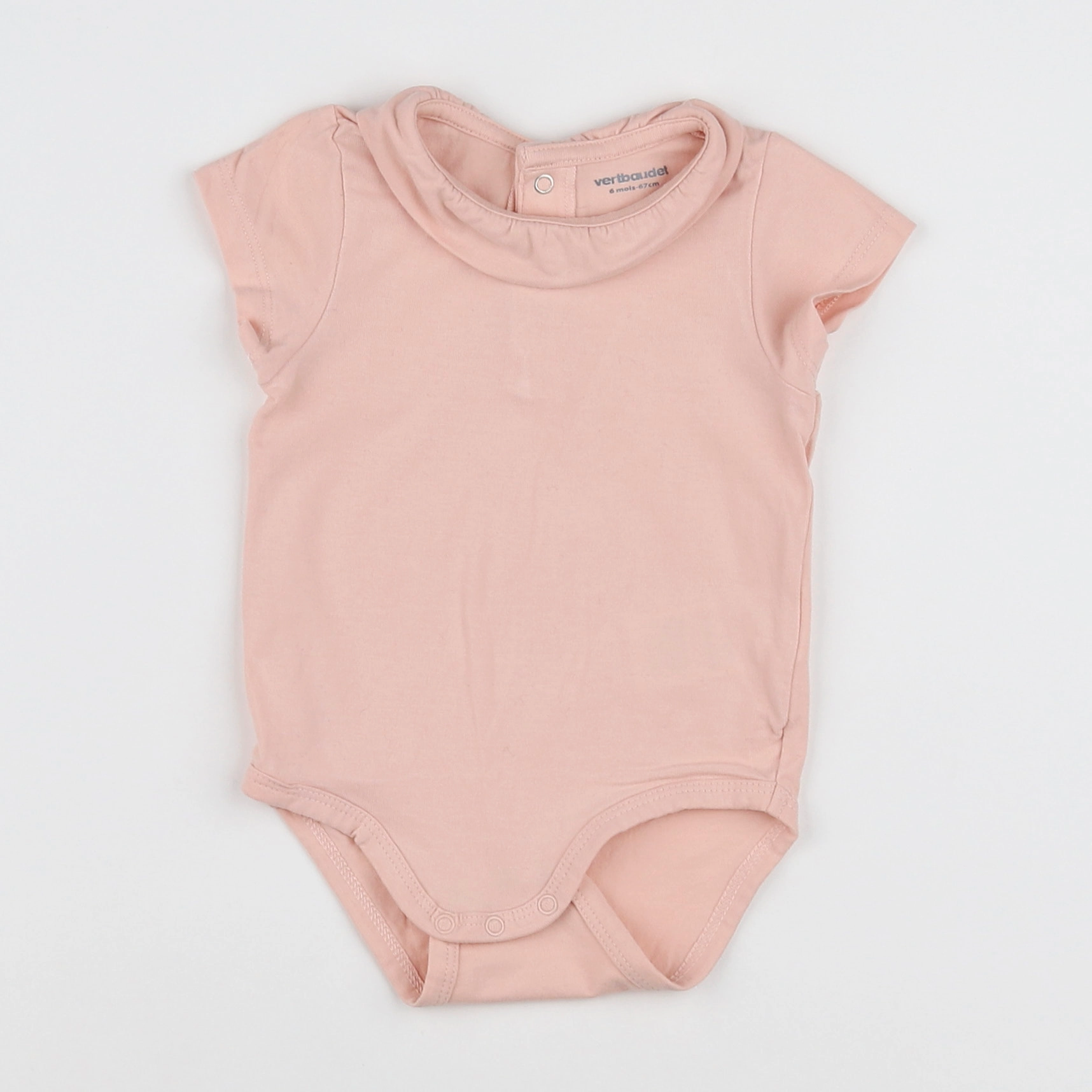 Vertbaudet - body vetement rose - 6 mois