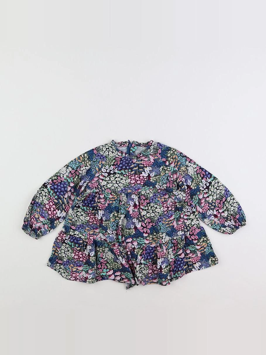 Mayoral - blouse bleu - 18 mois