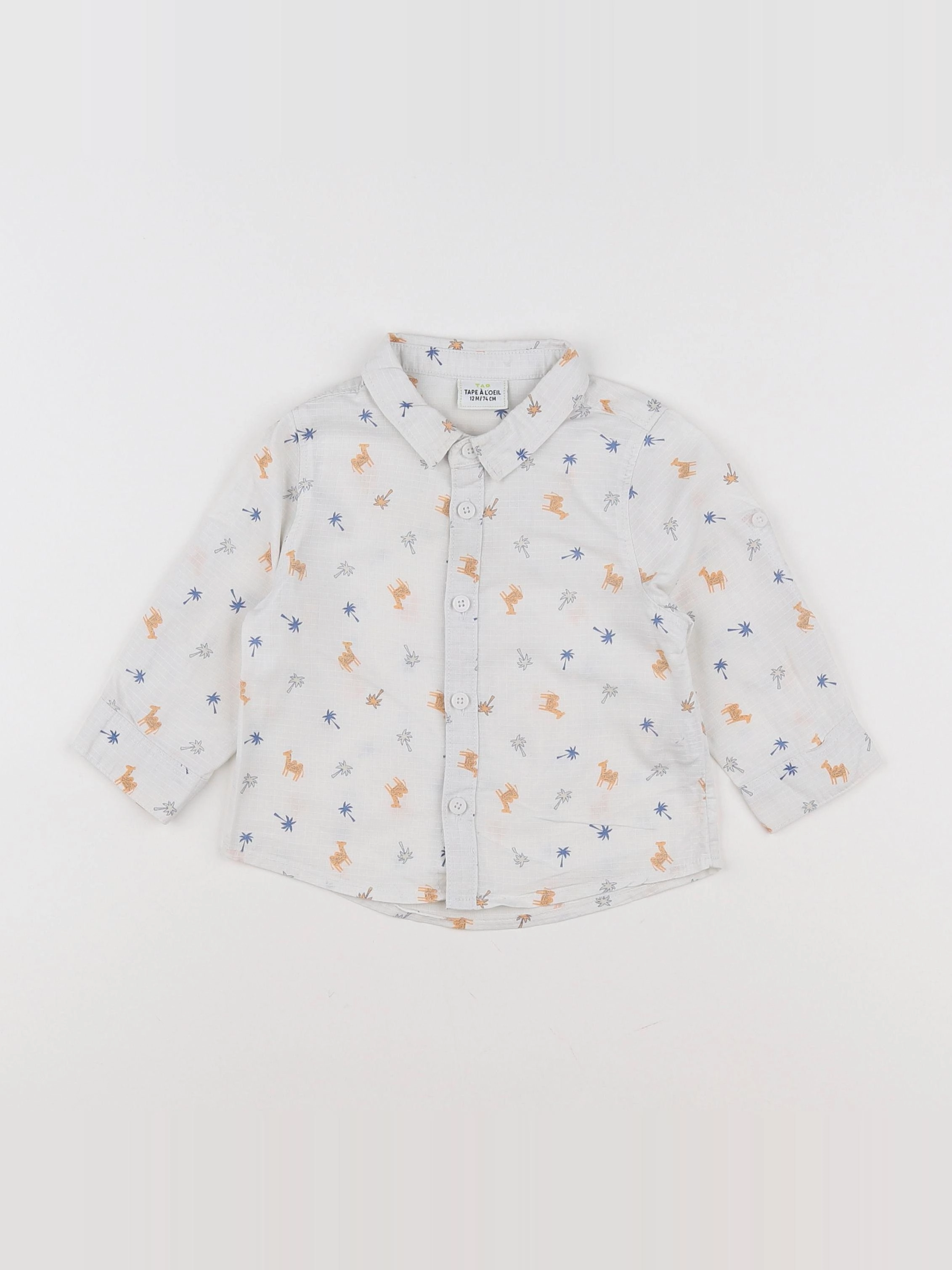 Tape à l'oeil - chemise blanc - 12 mois