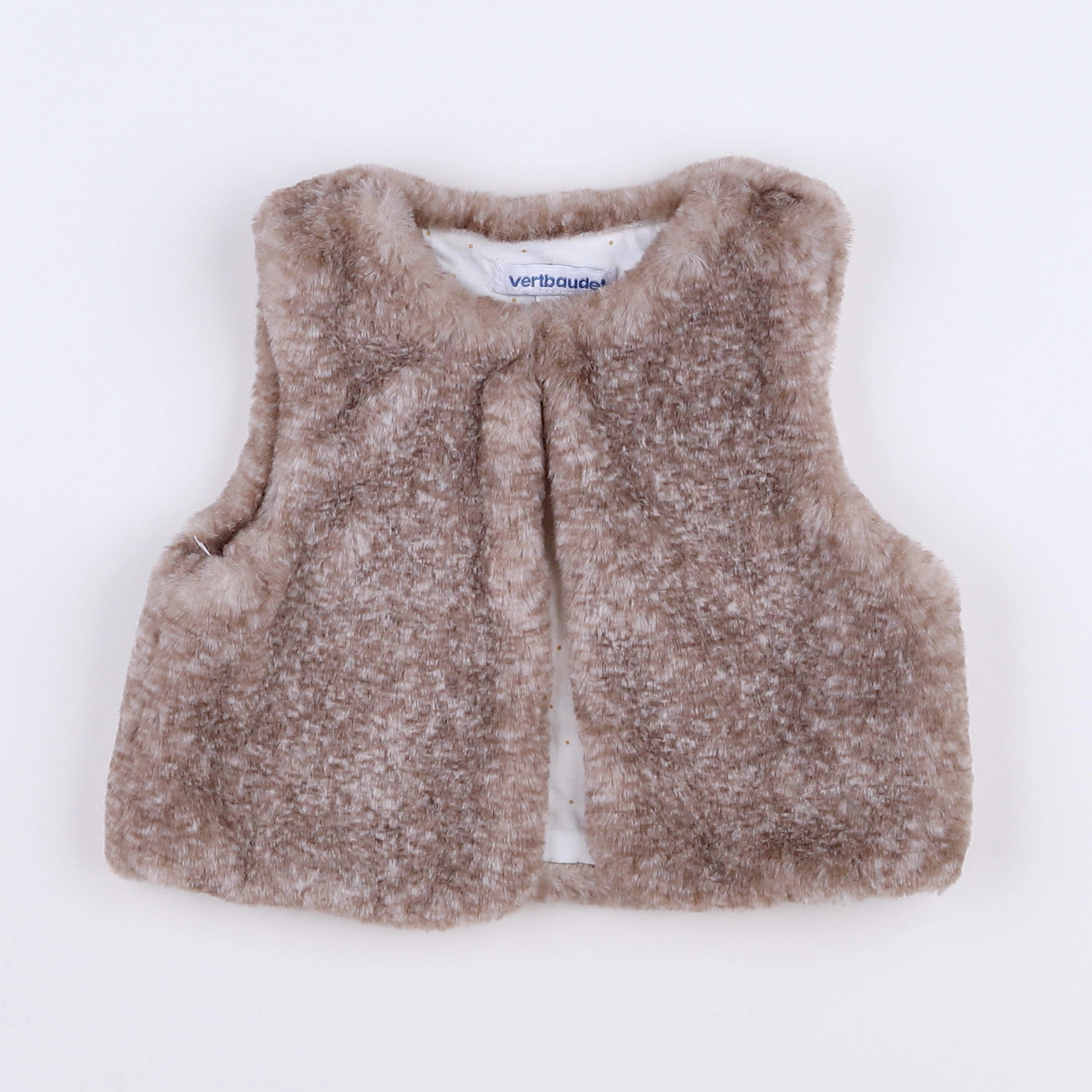 Vertbaudet - gilet marron - 9 mois