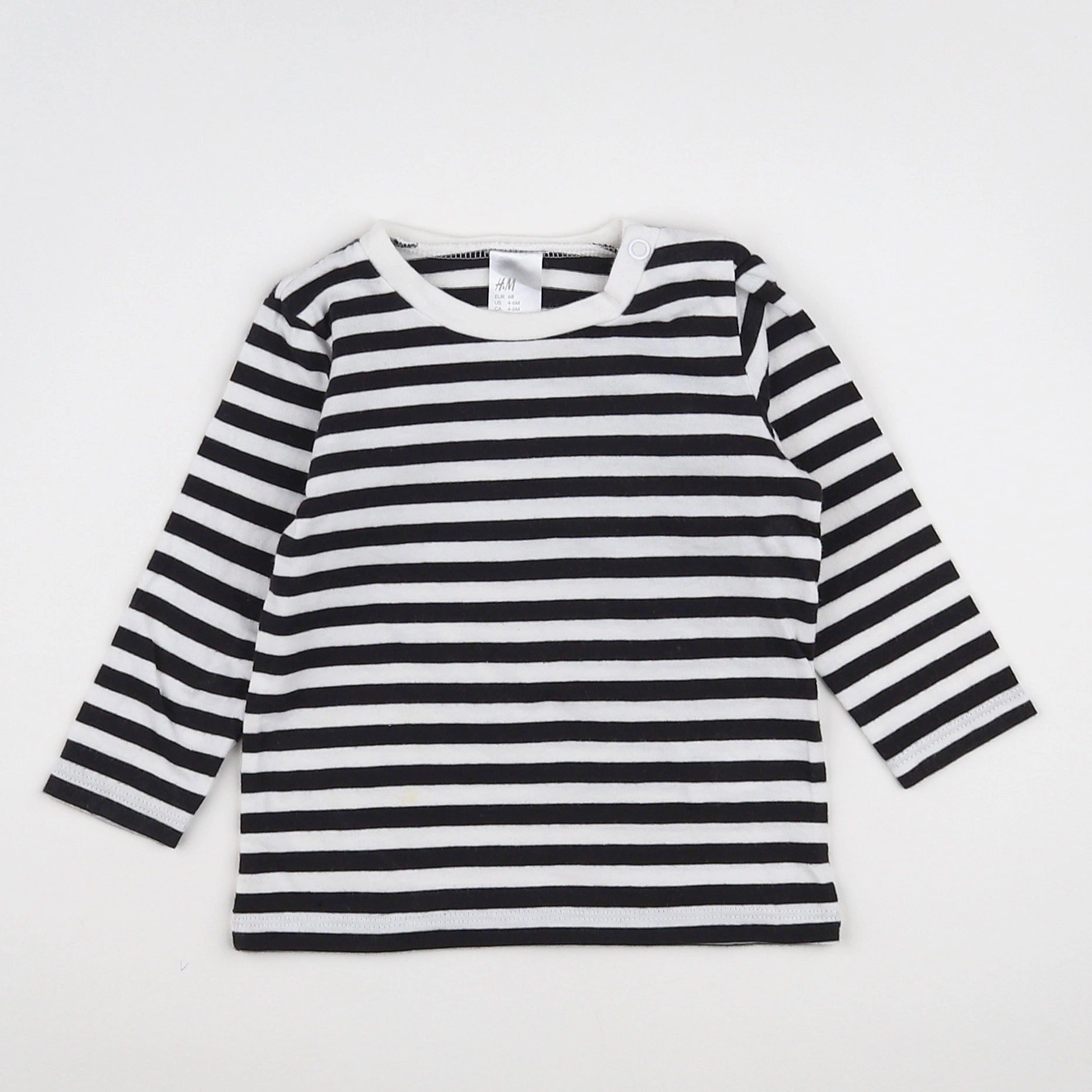 H&M - tee-shirt bleu - 3/6 mois